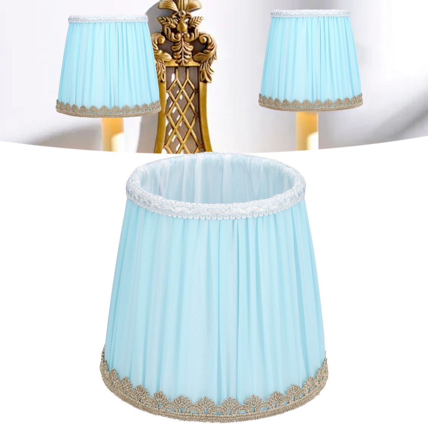 Cloth Lamp Shade Chandelier Fabric Shades for Desk Nightstand Lamps Bedroom Living Room Office