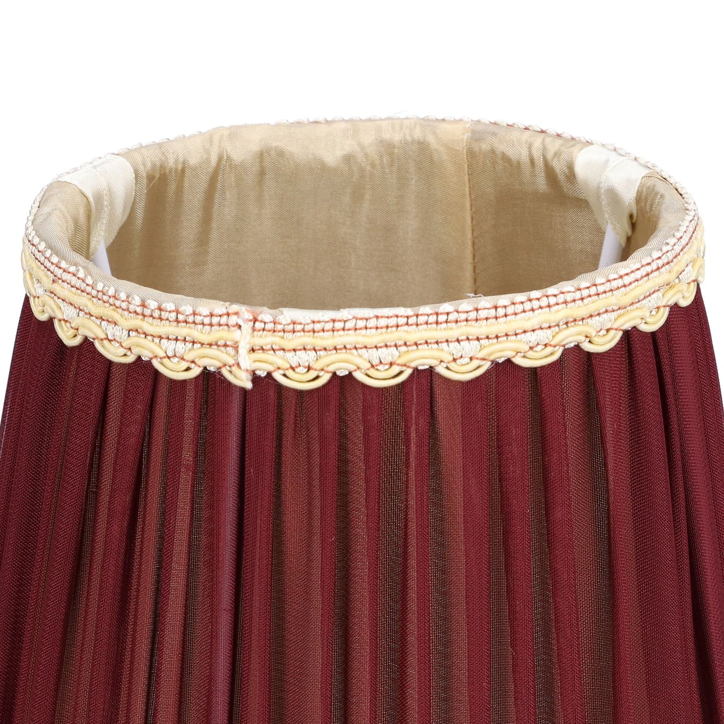 3pcs E14 Fabric Lamp Shade Wine Red Modern Clip On Lampshade for Home Wall Candle Table Lamps