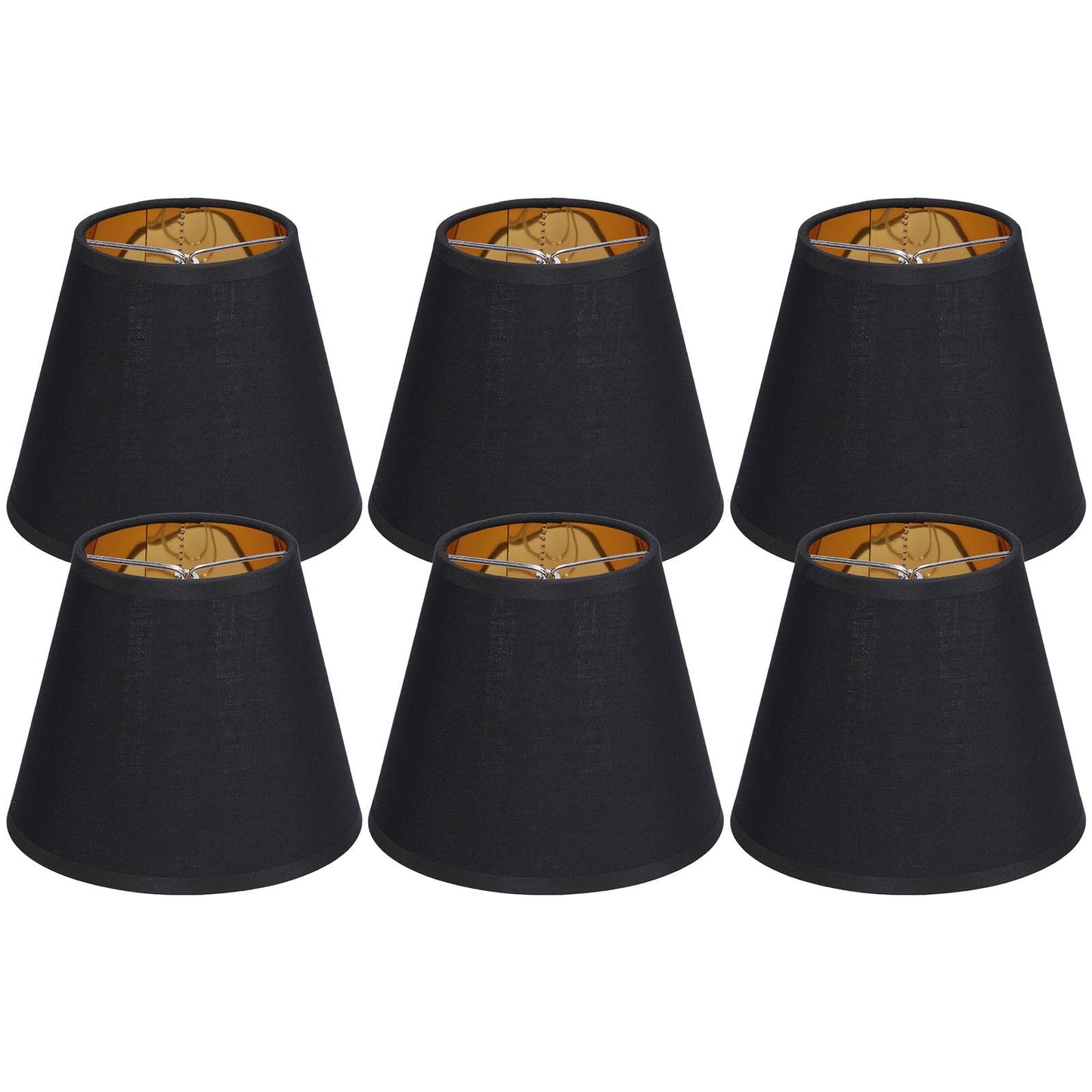6pcs Lamp Shades Fabric Exquisite Fashion Decorative Chandelier Shades for Candle Light Desk Lamp Crystal Chandelier