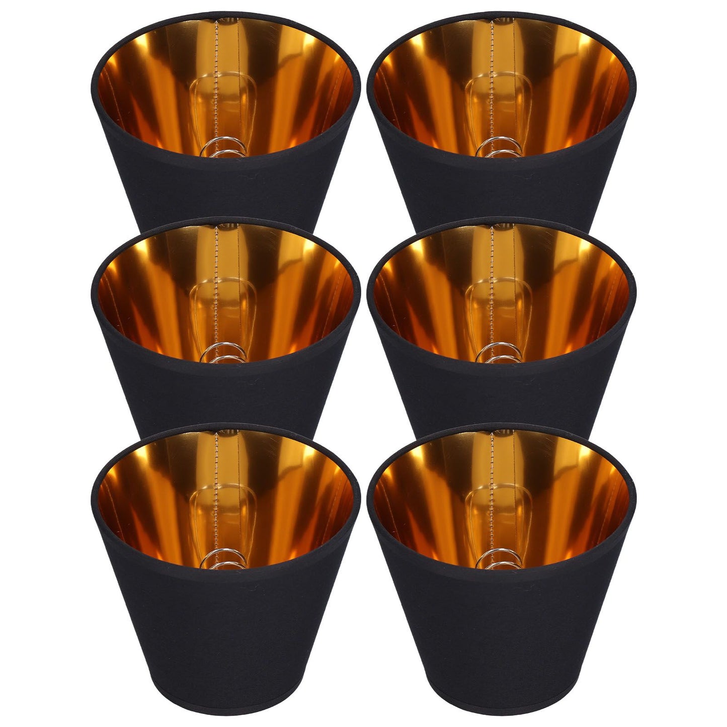 6pcs Lamp Shades Fabric Exquisite Fashion Decorative Chandelier Shades for Candle Light Desk Lamp Crystal Chandelier
