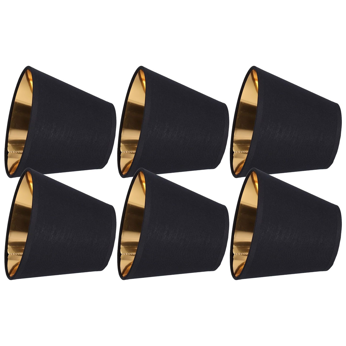 6pcs Lamp Shades Fabric Exquisite Fashion Decorative Chandelier Shades for Candle Light Desk Lamp Crystal Chandelier