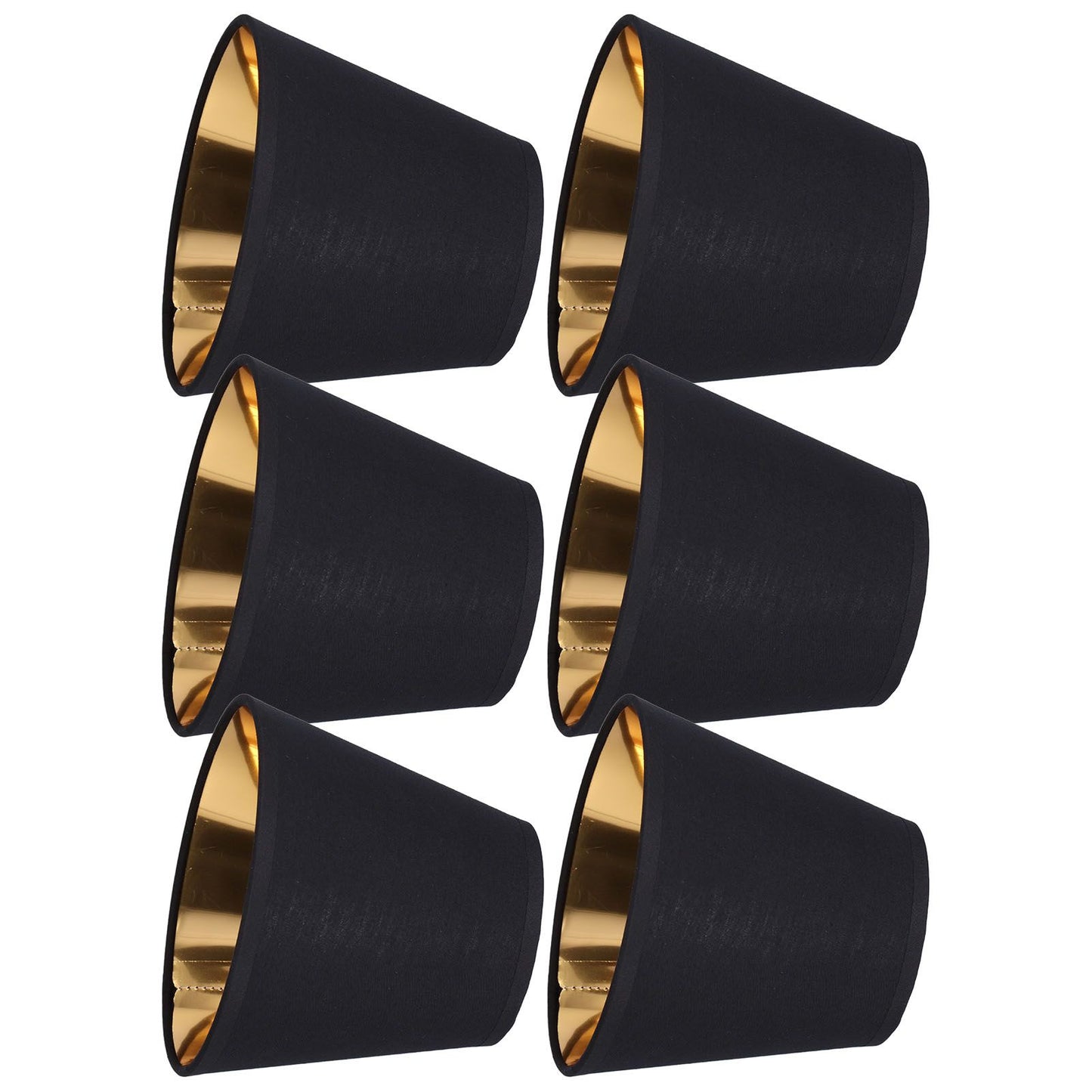 6pcs Lamp Shades Fabric Exquisite Fashion Decorative Chandelier Shades for Candle Light Desk Lamp Crystal Chandelier