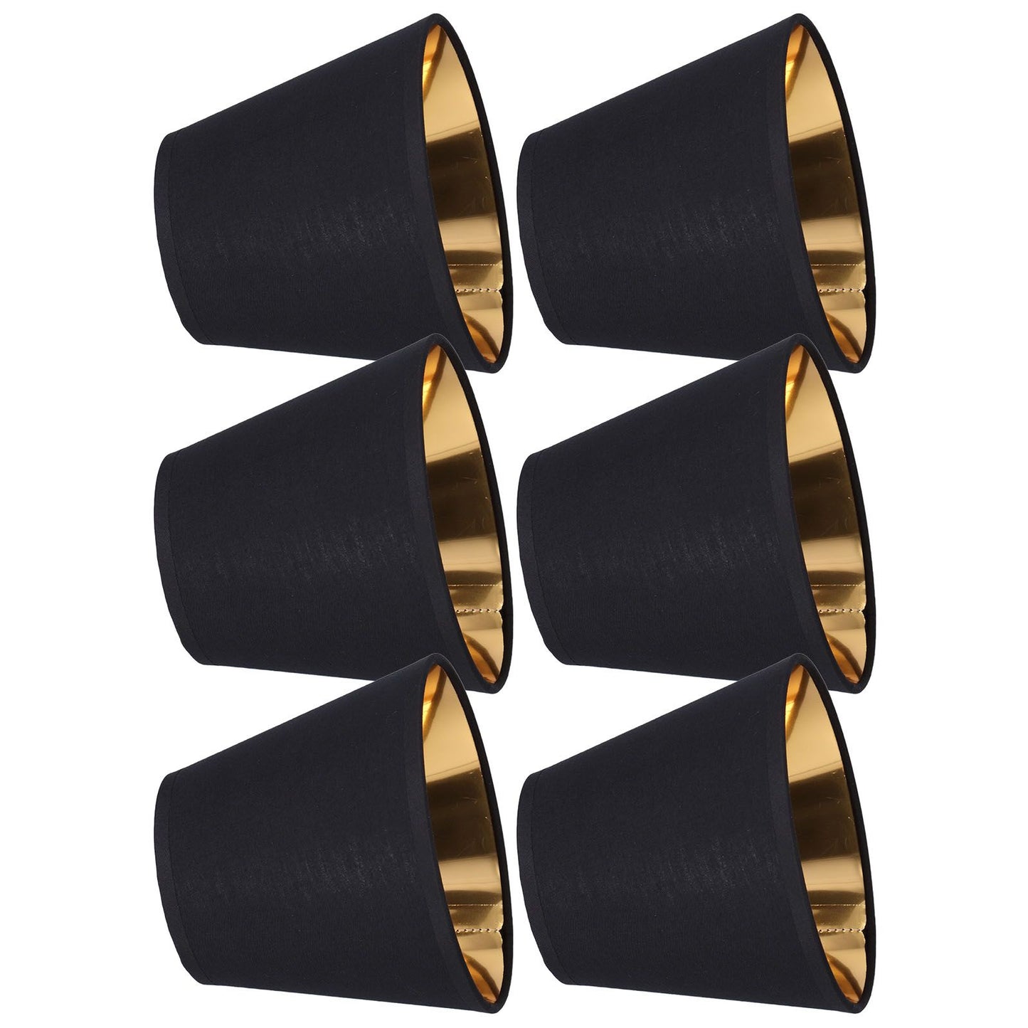 6pcs Lamp Shades Fabric Exquisite Fashion Decorative Chandelier Shades for Candle Light Desk Lamp Crystal Chandelier