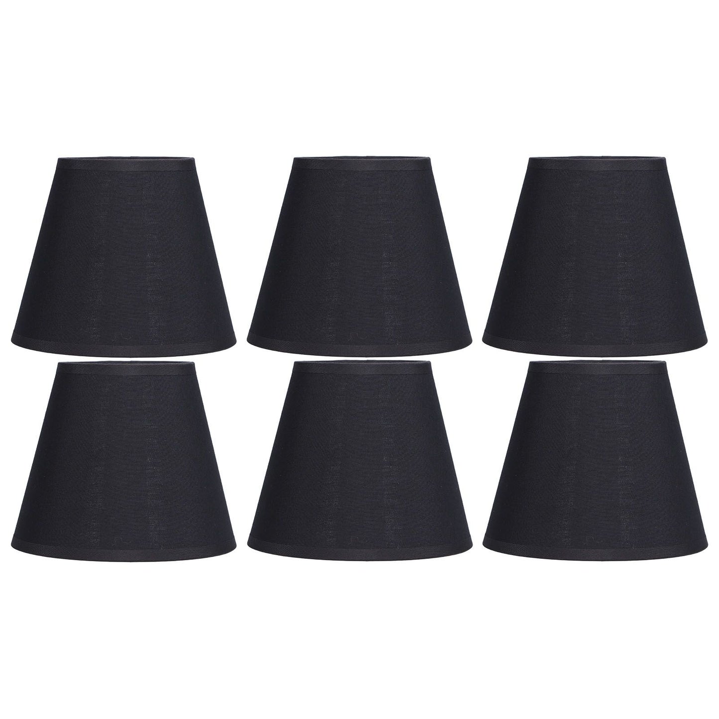 6pcs Lamp Shades Fabric Exquisite Fashion Decorative Chandelier Shades for Candle Light Desk Lamp Crystal Chandelier