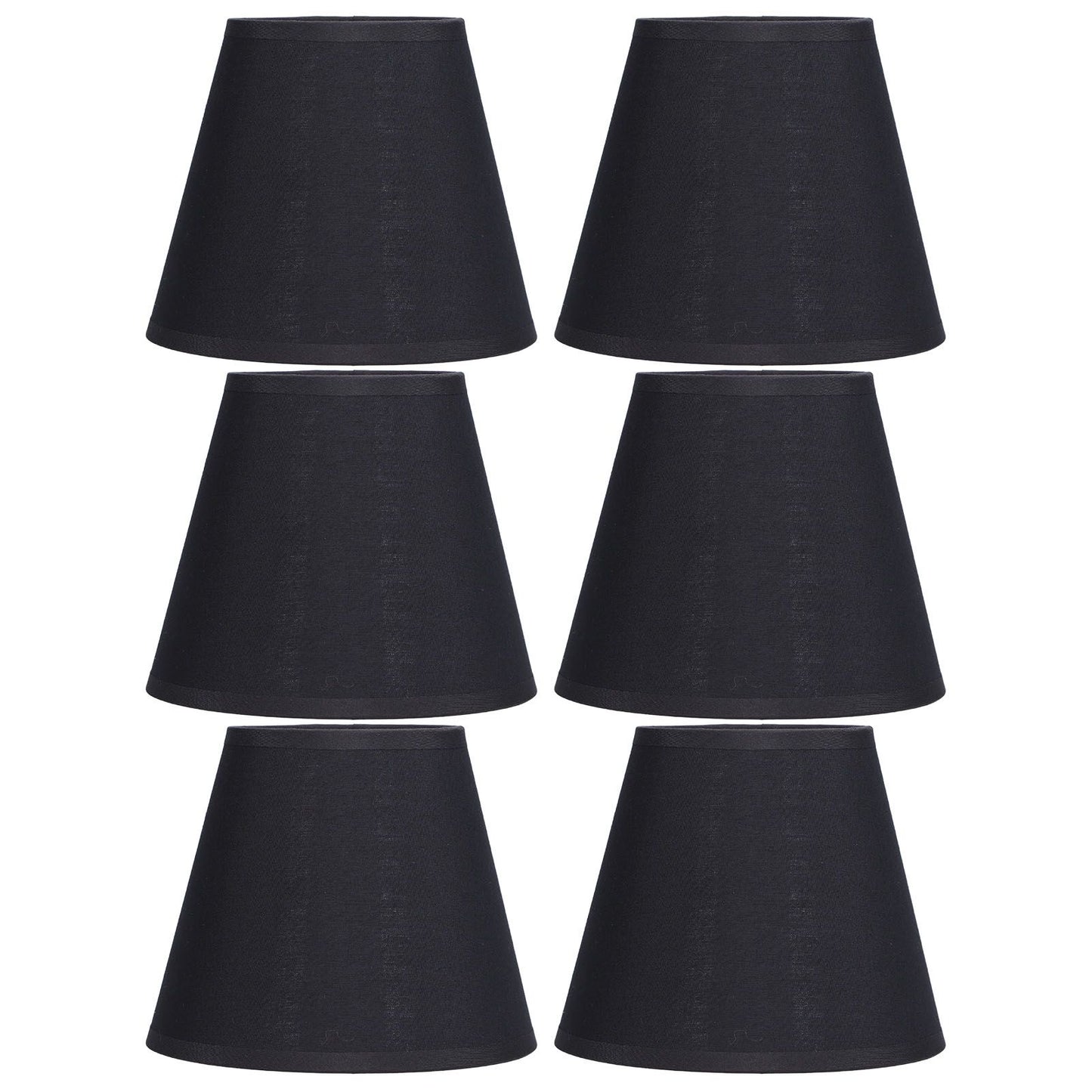 6pcs Lamp Shades Fabric Exquisite Fashion Decorative Chandelier Shades for Candle Light Desk Lamp Crystal Chandelier