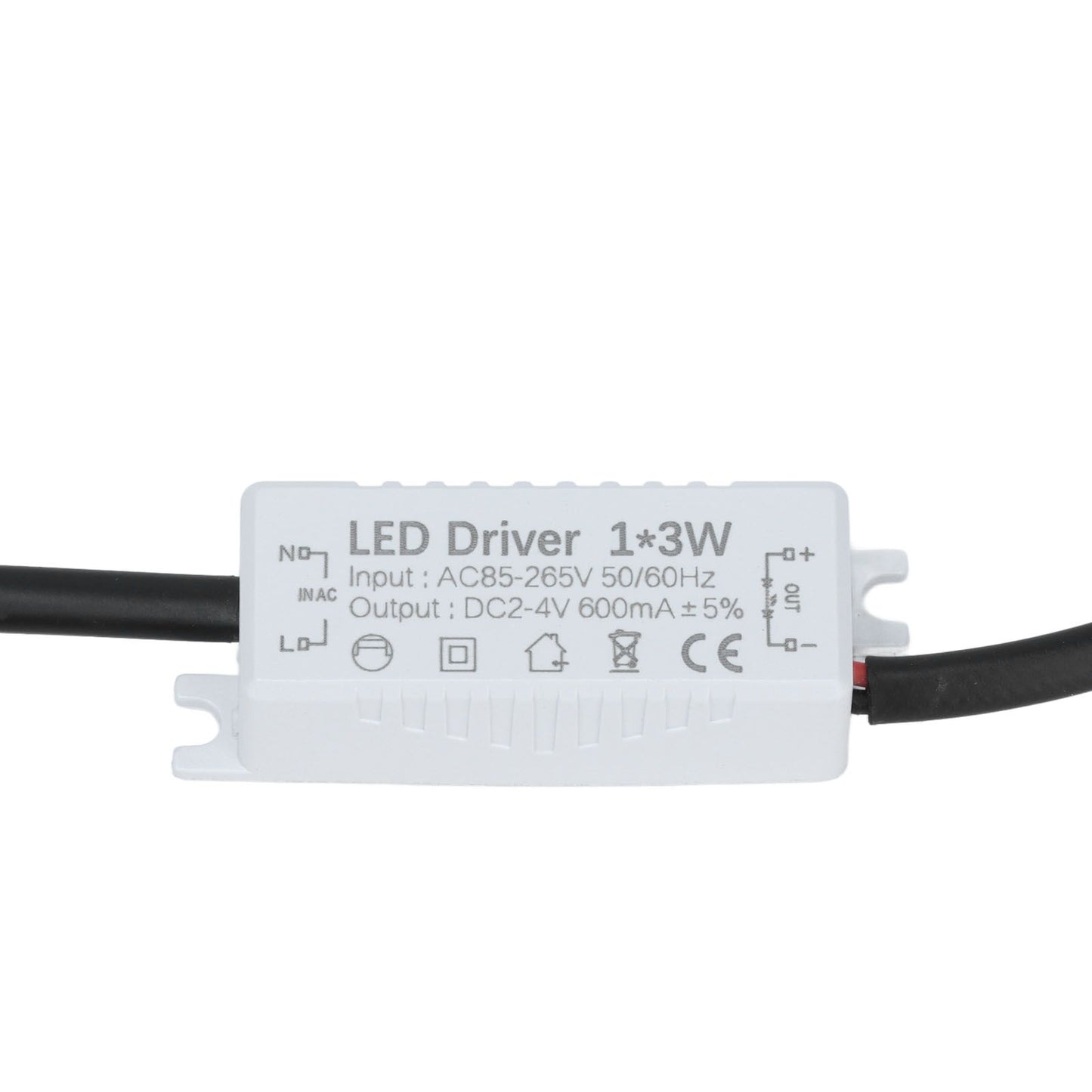 LED Driver AC 85‑265V to 2‑4V DC Power Supply Transformer Adapter for LED Strip Lighting