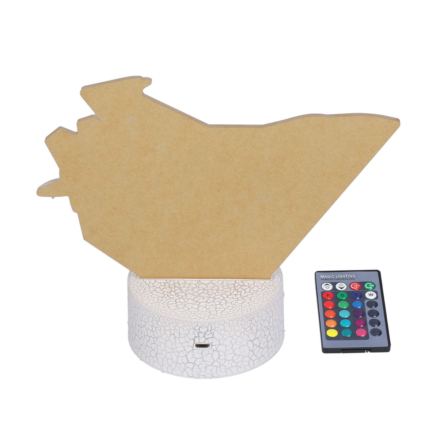 3D Lamp 16 Colors 4 Flashing Modes Dimmable Touch Remote Fighter Night Light Toy for Boys Girls