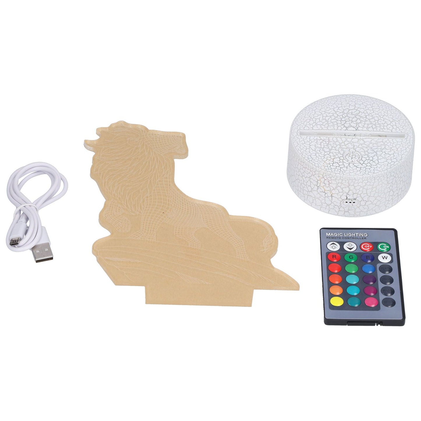 3D Night Light Dimmable 3D Illusion Lamp with 16 Color Changes Remote Control Smart Touch for Kids