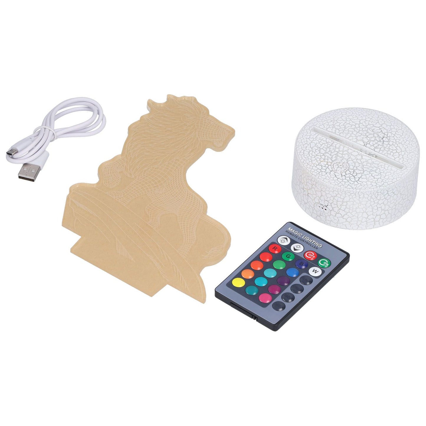 3D Night Light Dimmable 3D Illusion Lamp with 16 Color Changes Remote Control Smart Touch for Kids