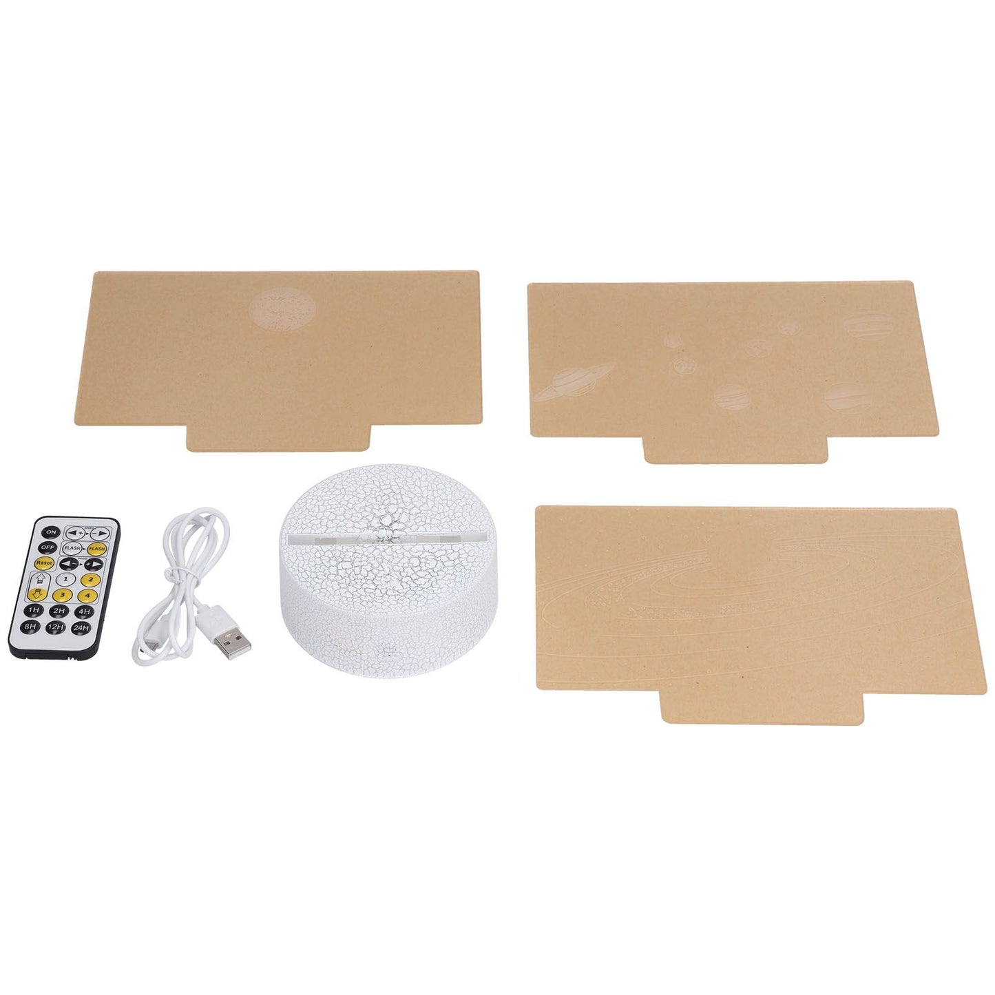 3D Night Light 16 Colors Dimmable Remote Control Smart Touch 3D Lamp for Birthday Gifts