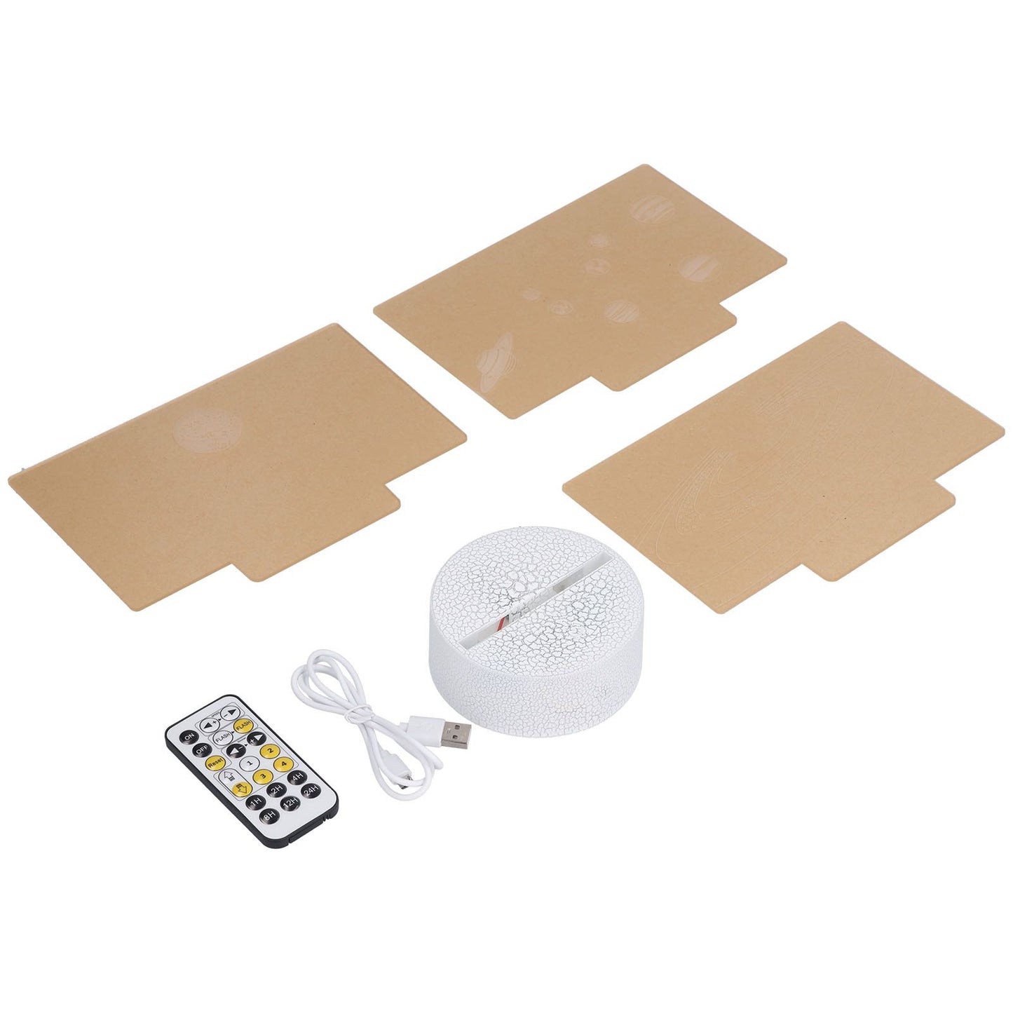 3D Night Light 16 Colors Dimmable Remote Control Smart Touch 3D Lamp for Birthday Gifts