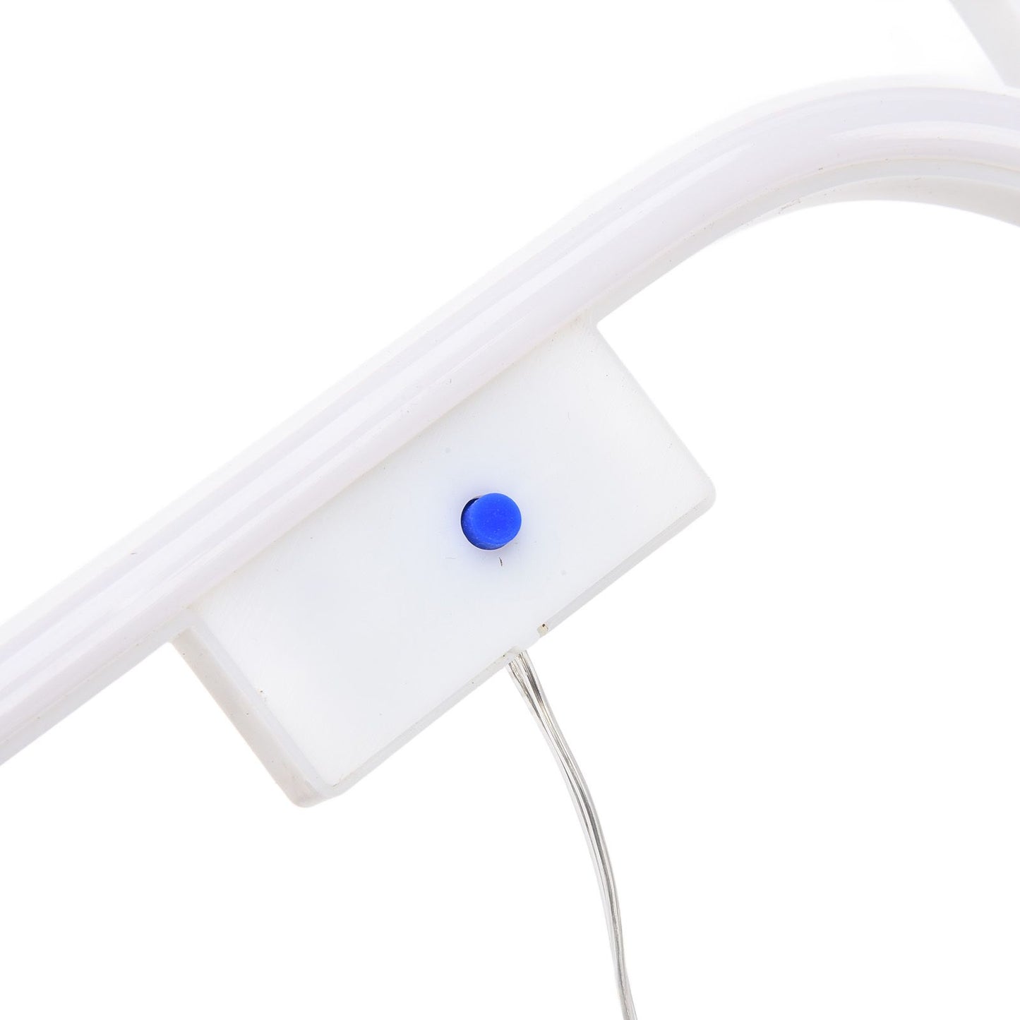 LED Neon Light Ice Cream Waterproof Battery USB Powered Hangable Decorative Remote Control Neon Sign for Home Party(White Blue )