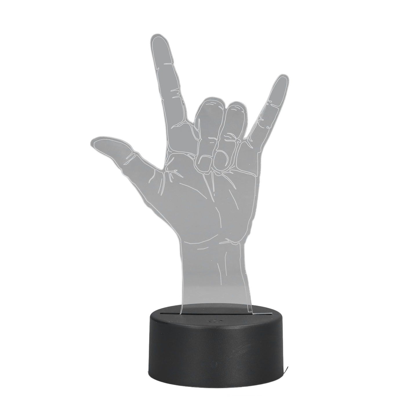 3D Sign Language I Love You Night Light Touch Control Adjustable USB Or Battery Powered Night Light for Valentine's Day