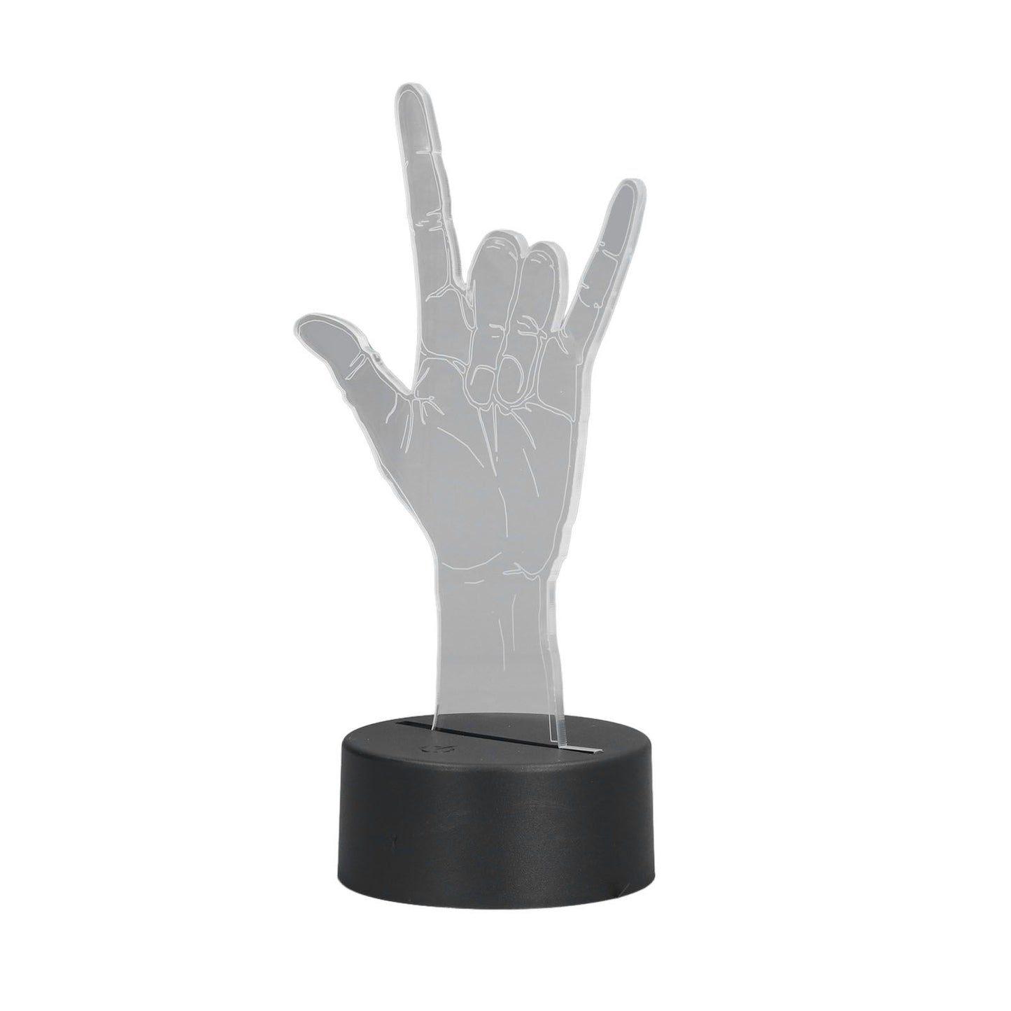 3D Sign Language I Love You Night Light Touch Control Adjustable USB Or Battery Powered Night Light for Valentine's Day