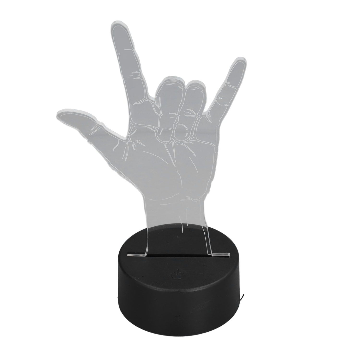 3D Sign Language I Love You Night Light Touch Control Adjustable USB Or Battery Powered Night Light for Valentine's Day