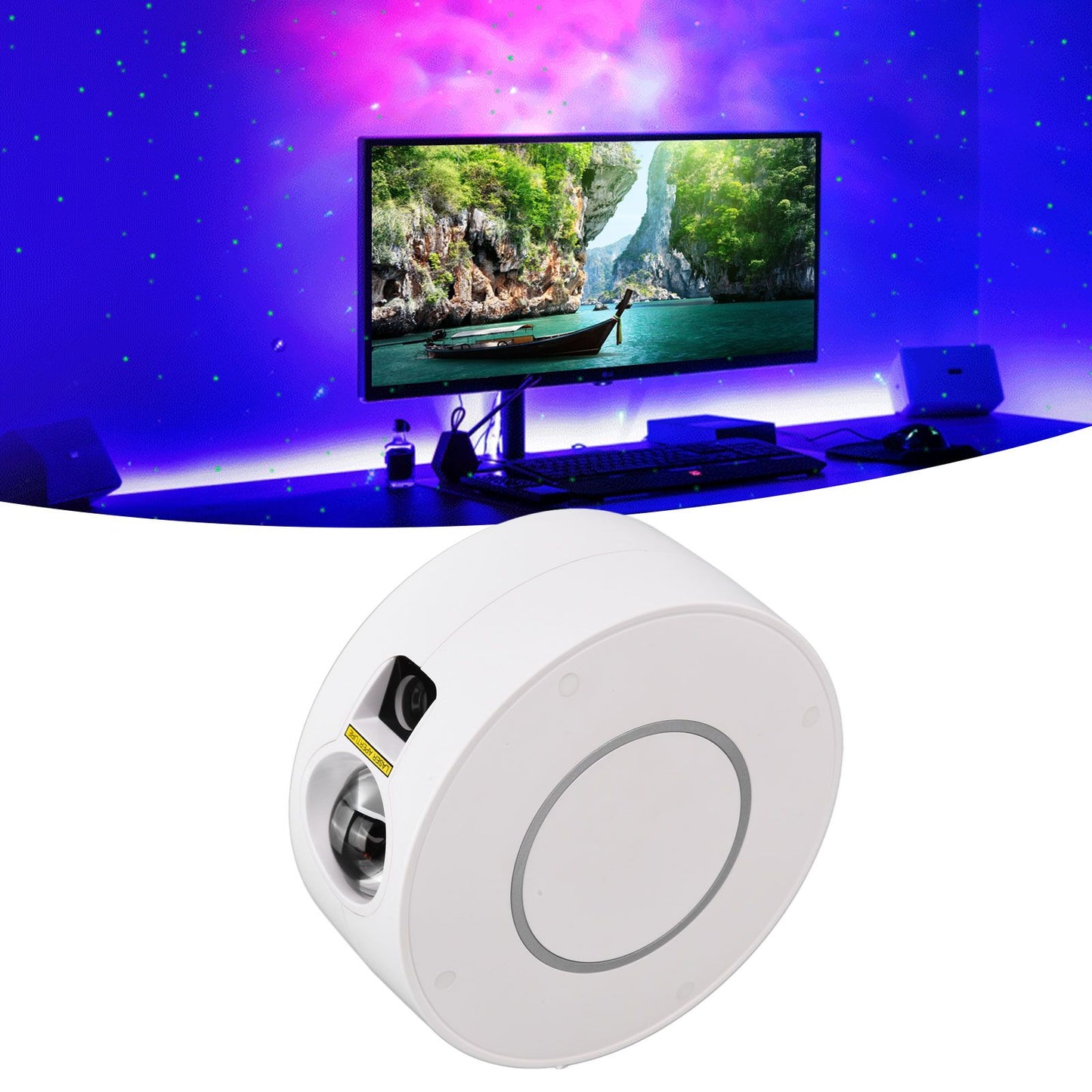 LED Star Projector Romantic Star Lamp App Control Night Light Projector for Bedroom Party KTV