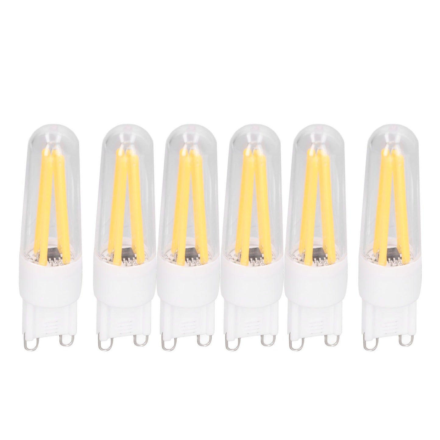 10Pcs G9 LED Bulb 3W 200LM Long Filament Bulbs for Chandelier Ceiling Lamp Table Lamp Warm White 220V