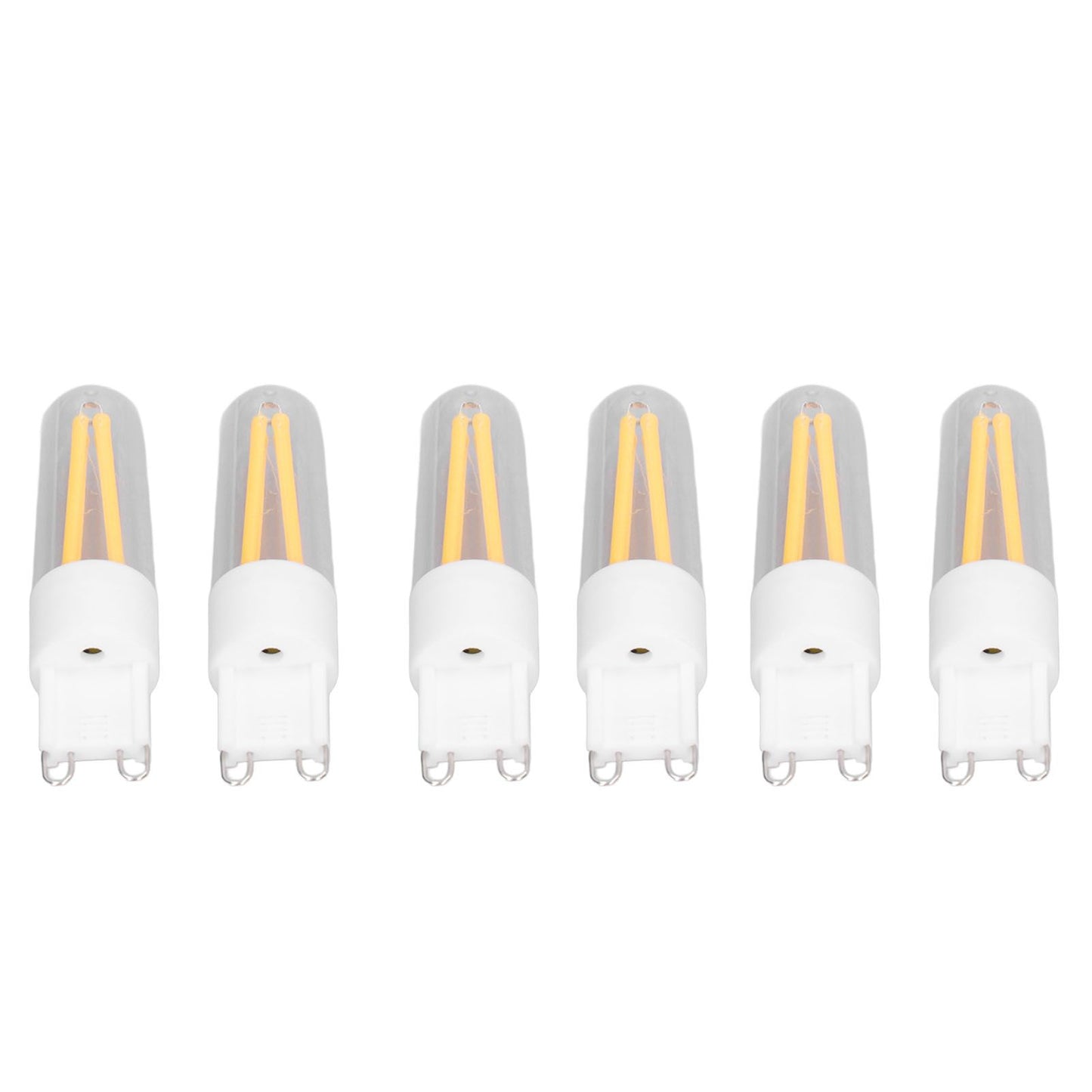 10Pcs G9 LED Bulb 3W 200LM Long Filament Bulbs for Chandelier Ceiling Lamp Table Lamp Warm White 220V