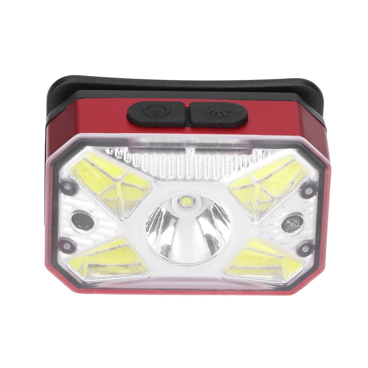 LED Headlight Outdoor COB Induction Headlight USB Charging Head Flashlight for Night RunningRed