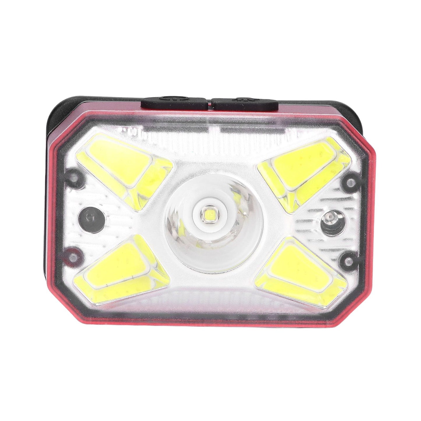 LED Headlight Outdoor COB Induction Headlight USB Charging Head Flashlight for Night RunningRed