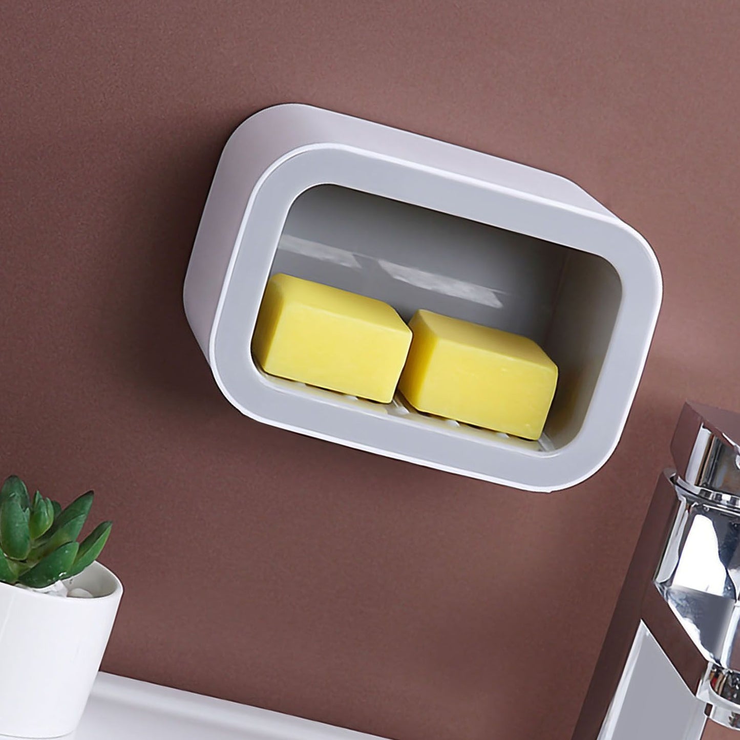 Seasoning Box Wall Mount Multi Grid Seasoning Storage Container Kitchen Seasoning Jar Combination Set 2 Container Gray with 2 Spoons