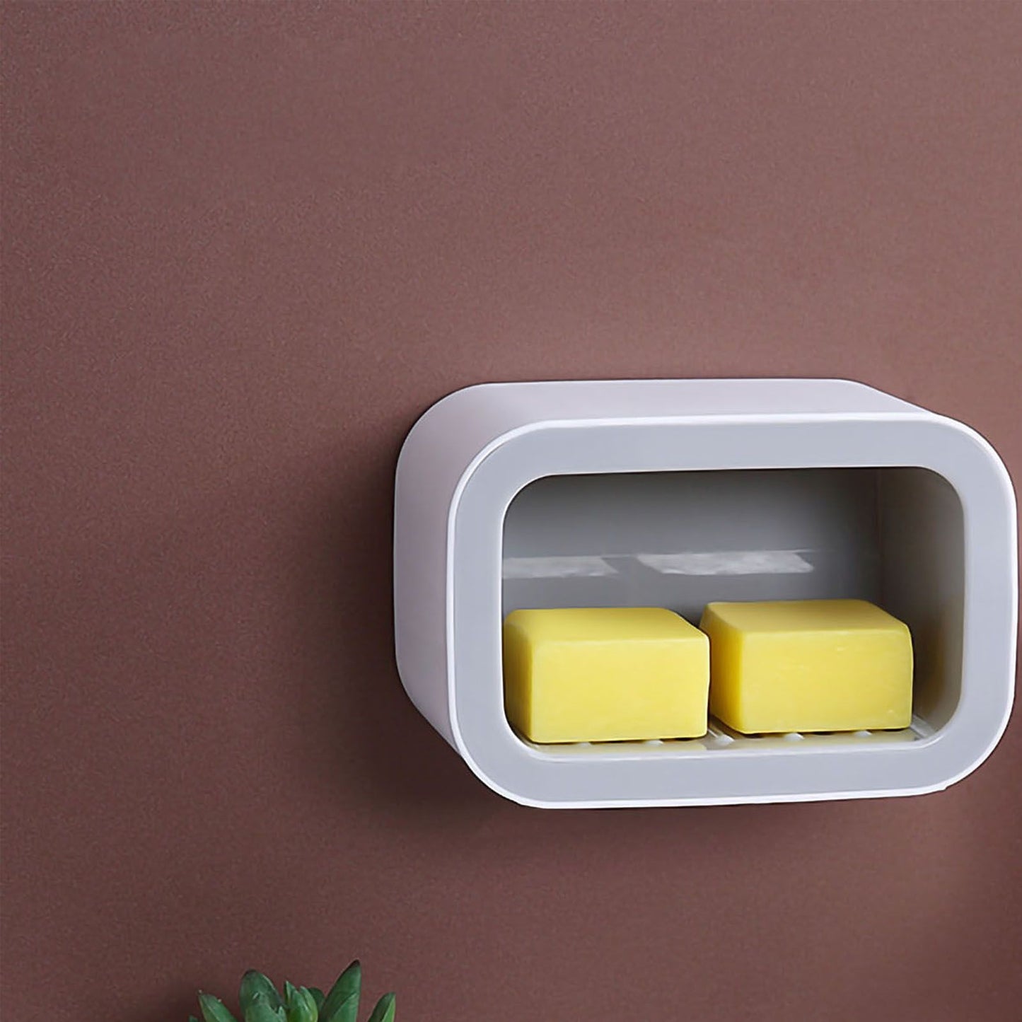 Seasoning Box Wall Mount Multi Grid Seasoning Storage Container Kitchen Seasoning Jar Combination Set 2 Container Gray with 2 Spoons
