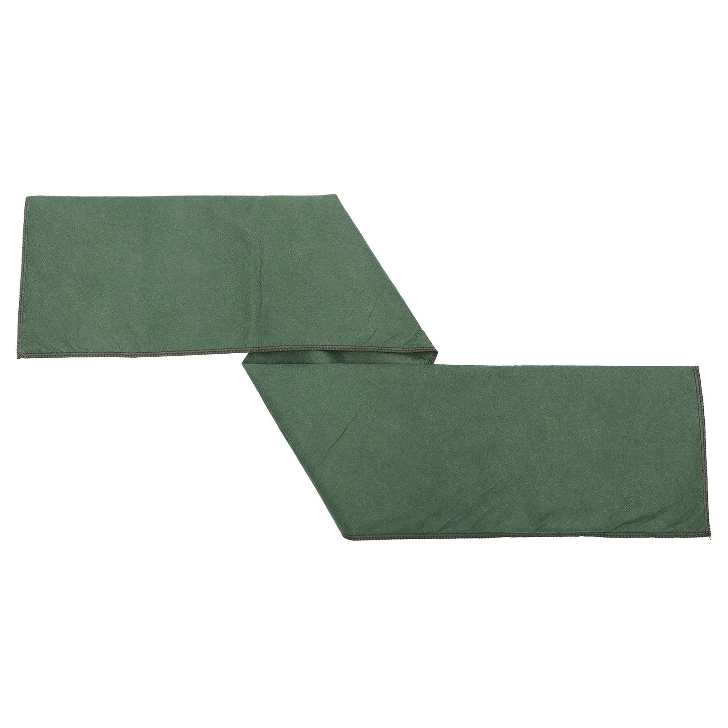 4PCS Water Activated Flood Barriers Non Woven Fabric Reusable Sandless Water Barrier Flood Bag for Rainy Season Green