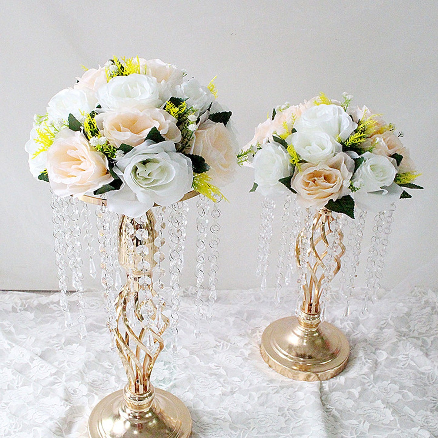 Flower Balls Bouquet Silk Cloth Simulation Bouquet Prop for Car Auditorium Hall Decoration Green