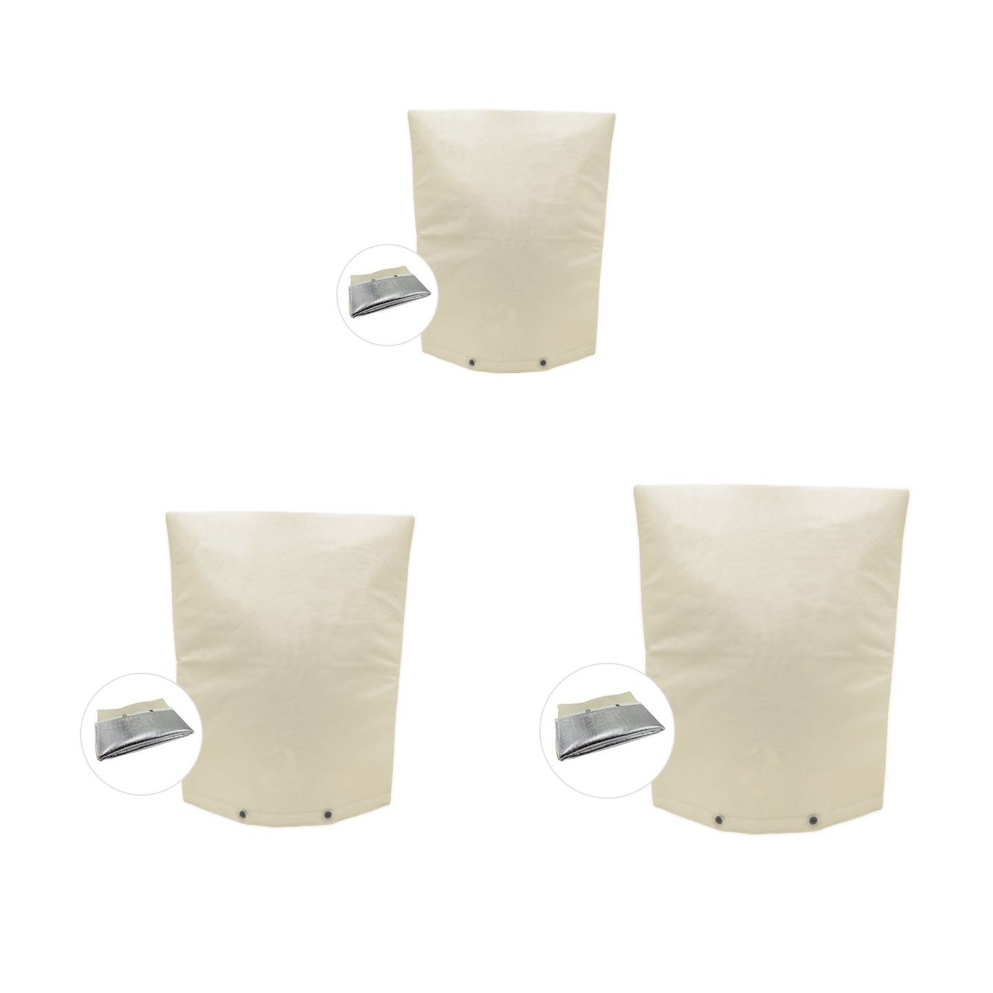 Backflow Insulation Preventer Cover Aluminum Foil Winter Water Faucet Freezing Protection Cover 43x52cm