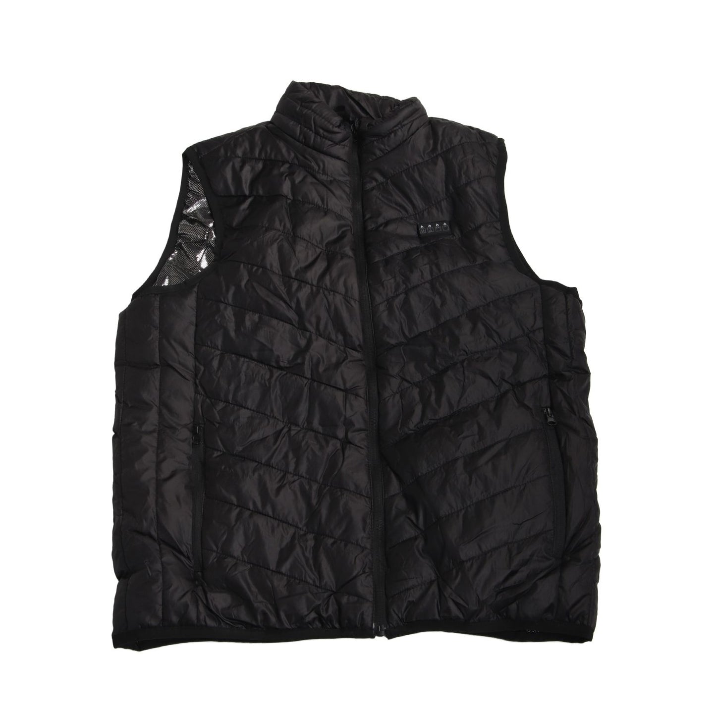 Heated Vest with USB Port Black 4 Control 17 Zone Heating Smart Heating Vest for Outdoor Motorcycle Camping