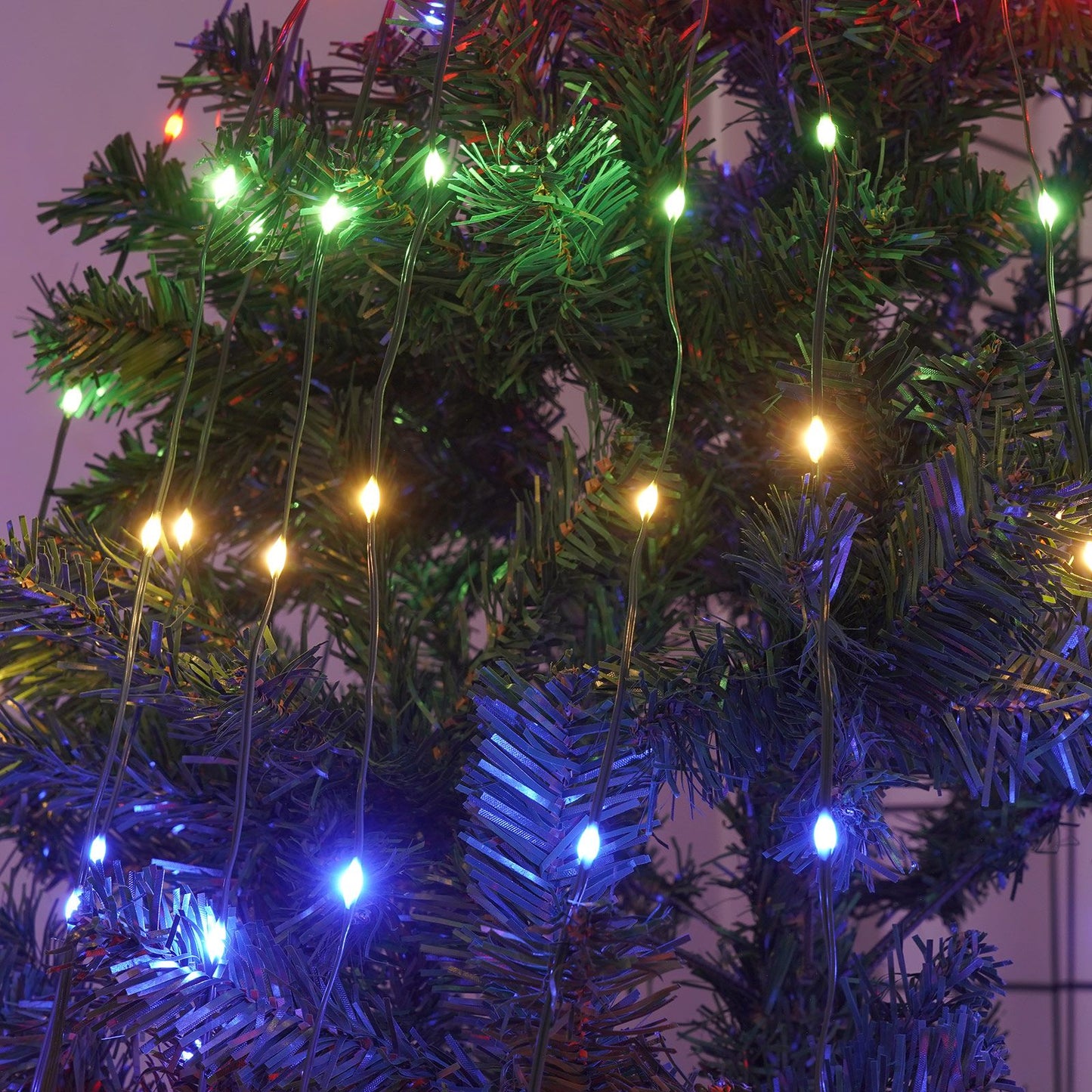 Christmas Tree Decorative Lights String Garden Layout Waterfall Lights Party Camping Atmosphere Lights LED Water Lights