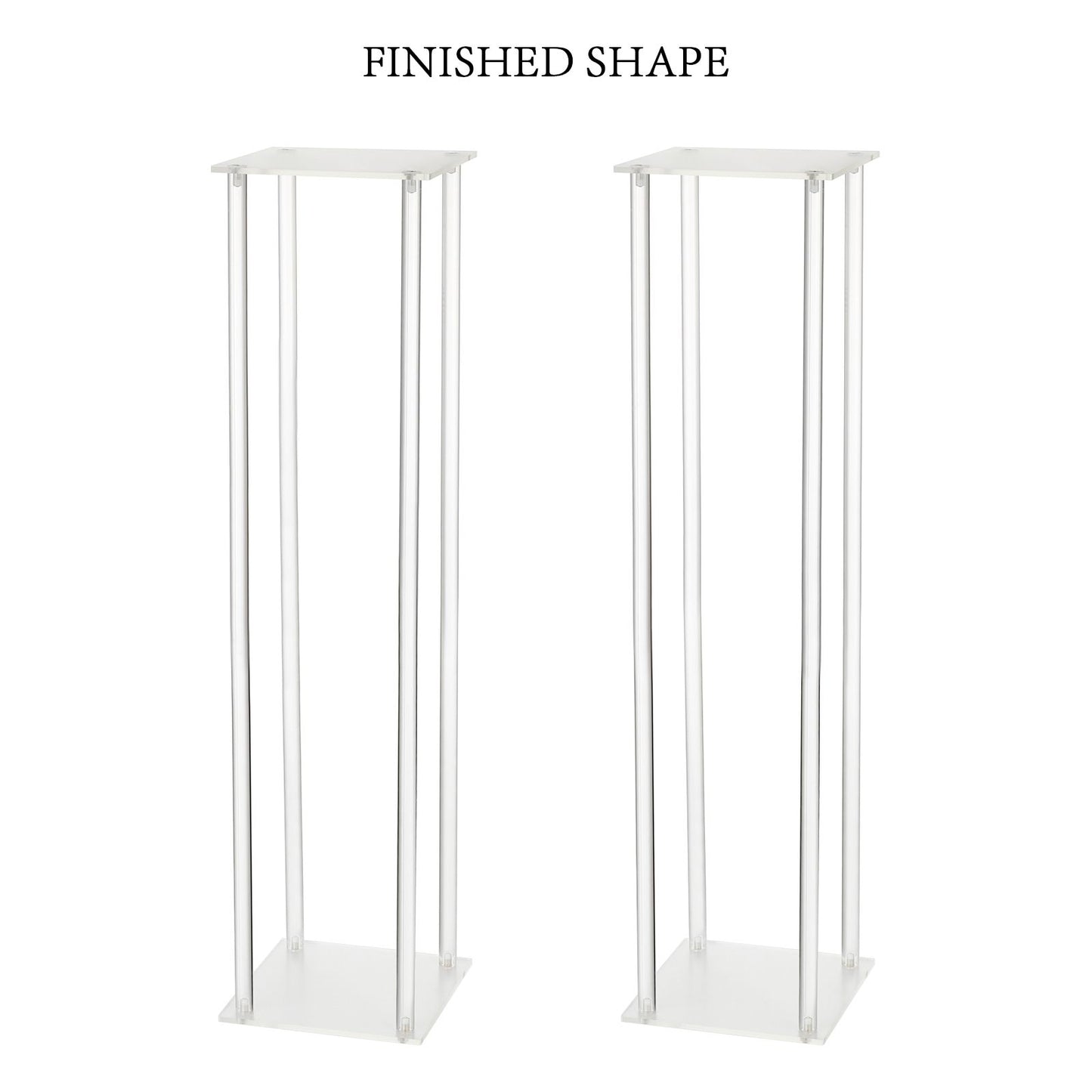 Wedding Acrylic Road Lead Flower Stand Cylinder Vase Flower Arrangement Wedding Decoration