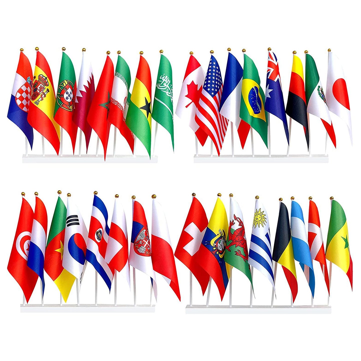 32Pcs 2022 World Cup Stick Flag