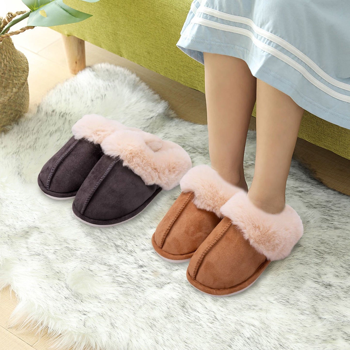 Women Heated Slipper USB Constant Temperature 50 Degrees Electric Foot Warmer Shoes for Winter Cold Weather