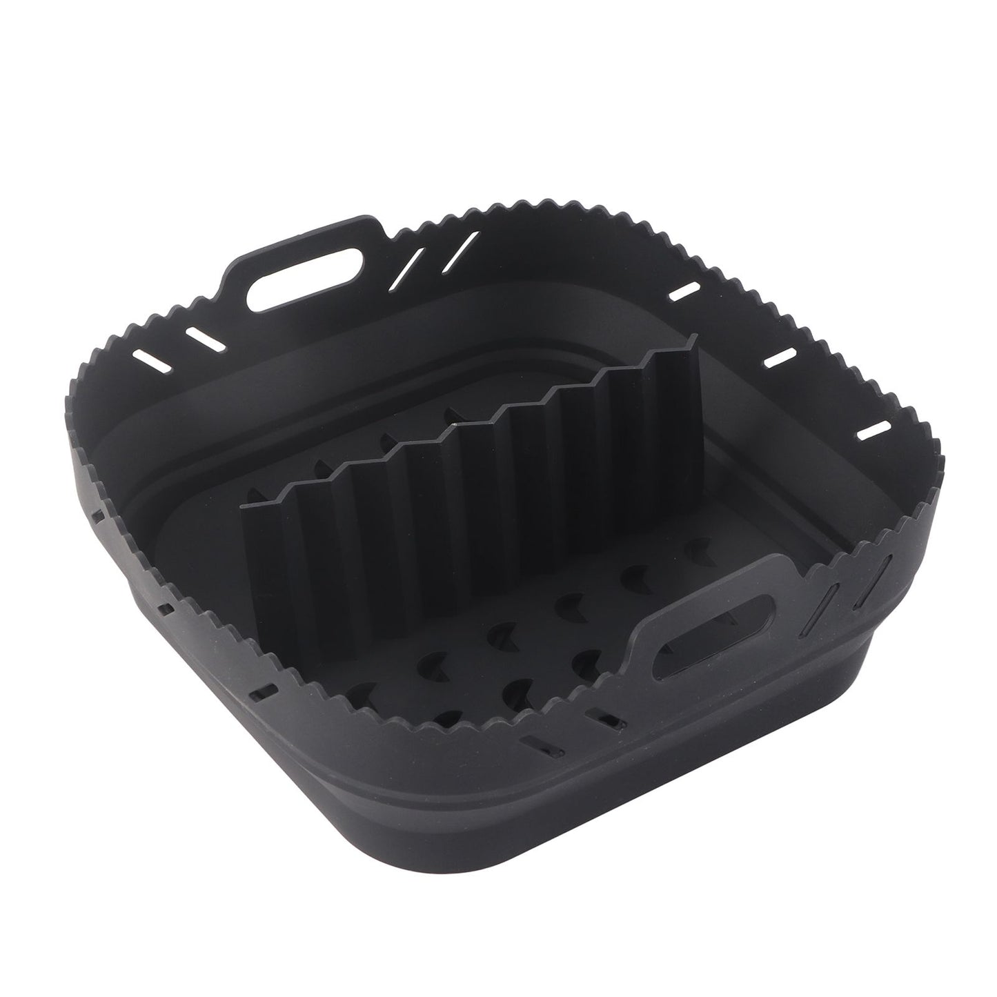 Square Air Fryer Silicone Baking Pan with Silicone Mat Air Fryer Pan