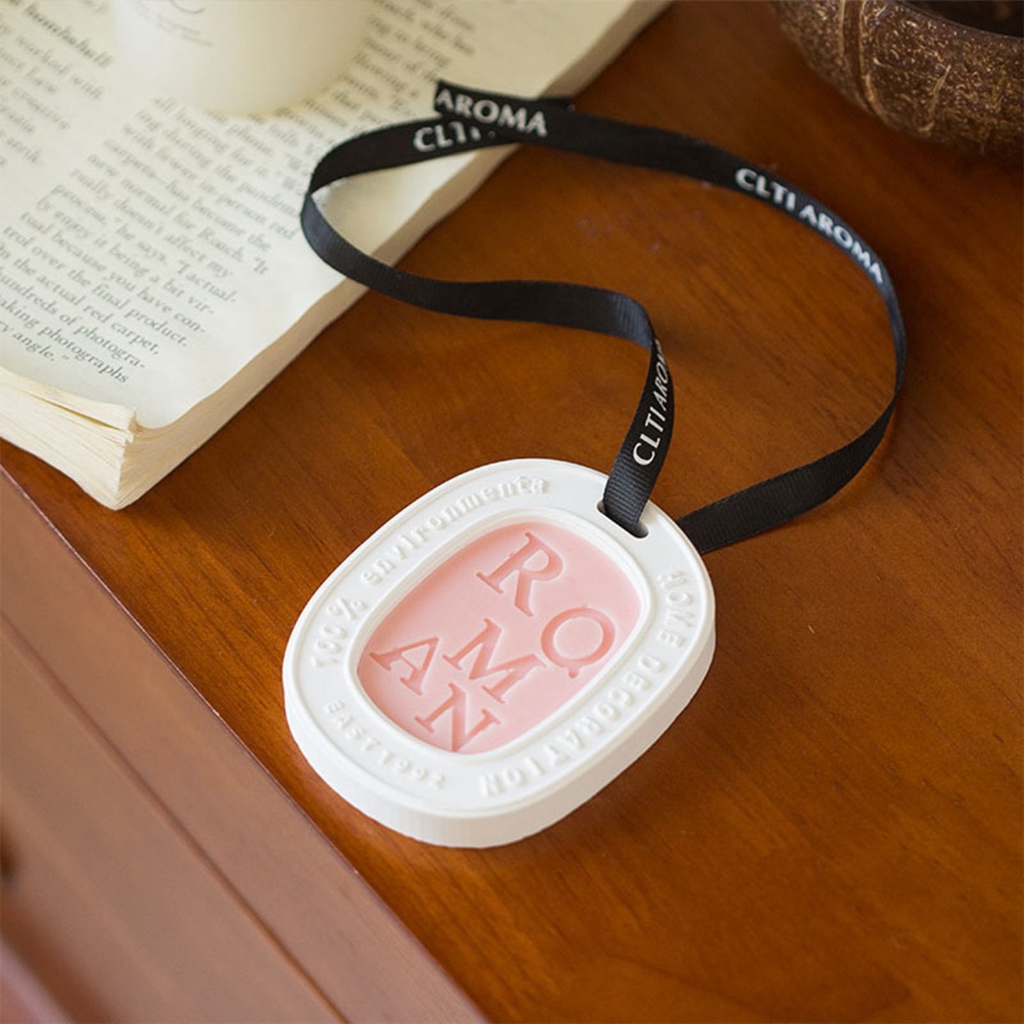 Hanging Aromatherapy Wax Tablets Home Closet Odor Freshener Car Solid Air Freshener Pendant