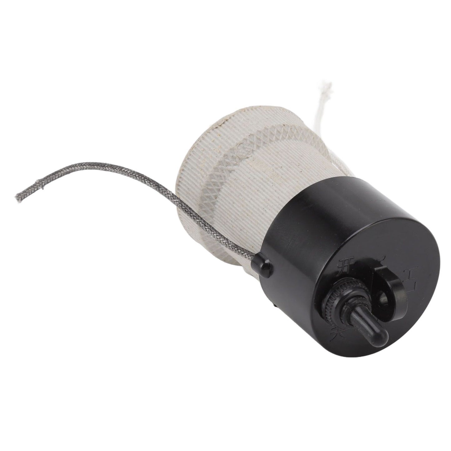 E27 Porcelain Lamp Holder Waterproof 2 Levels Adjustable Temp Heat Insulation Small Tee Heat Light Socket