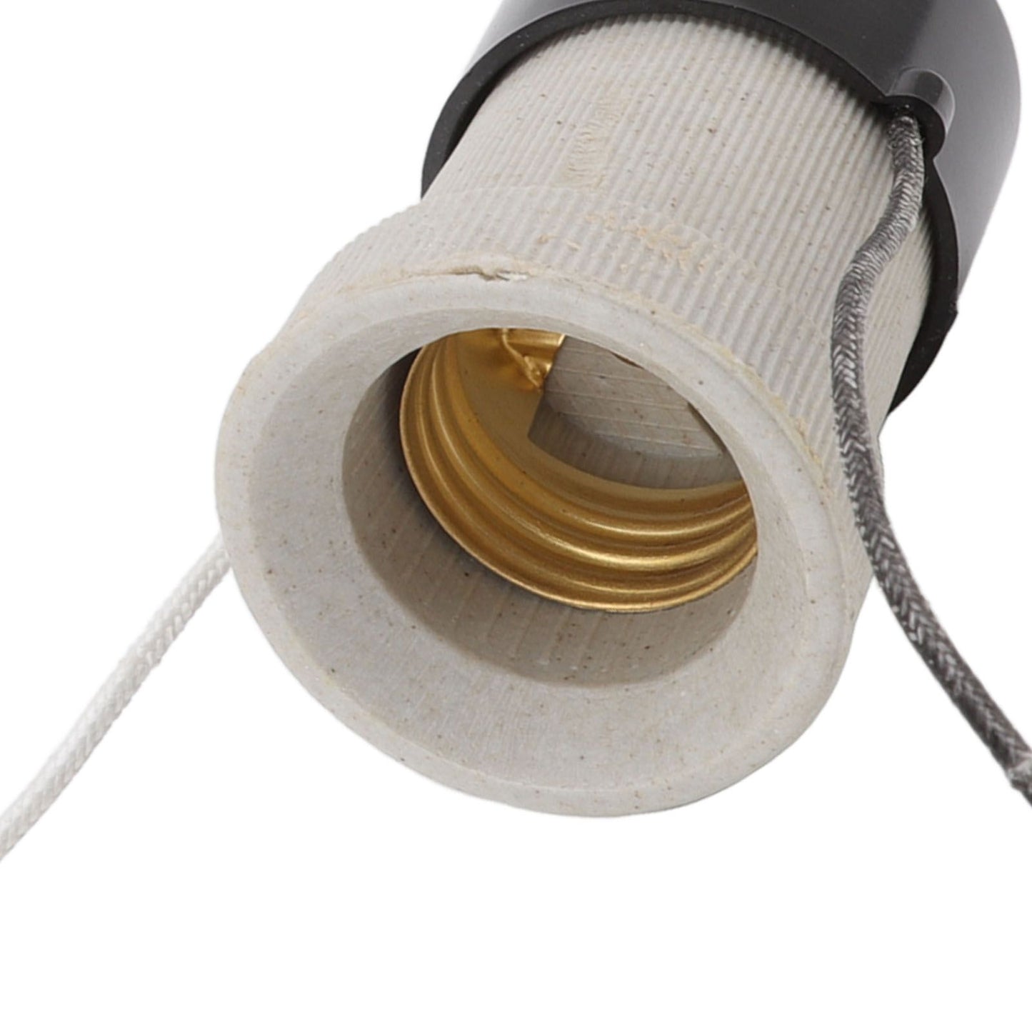E27 Porcelain Lamp Holder Waterproof 2 Levels Adjustable Temp Heat Insulation Small Tee Heat Light Socket