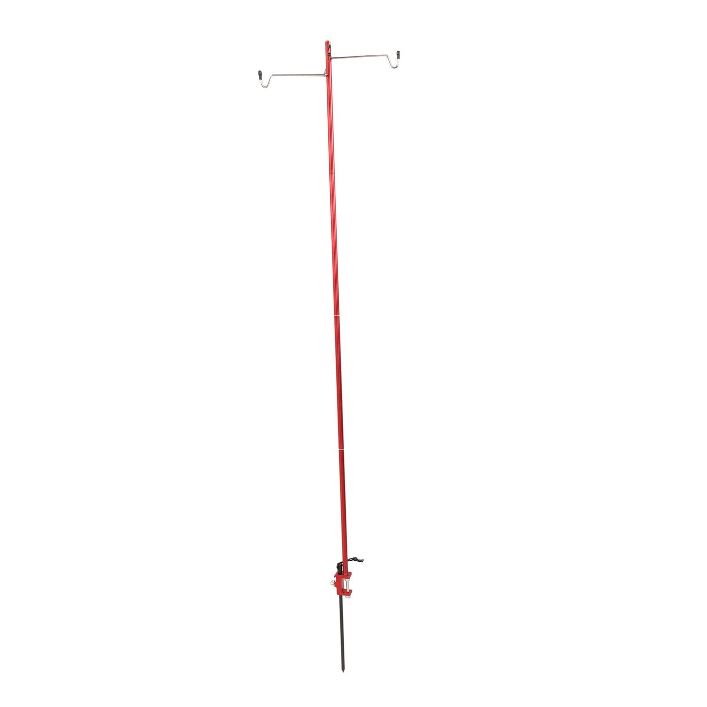 Camping Lantern Stand Portable Lightweight Outdoor Camping Aluminum Alloy Lamp Pole Light Hanging Stand Red