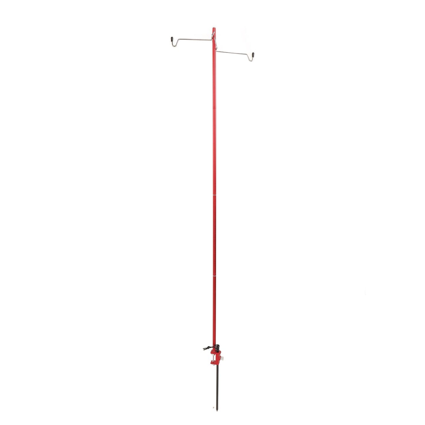 Camping Lantern Stand Portable Lightweight Outdoor Camping Aluminum Alloy Lamp Pole Light Hanging Stand Red