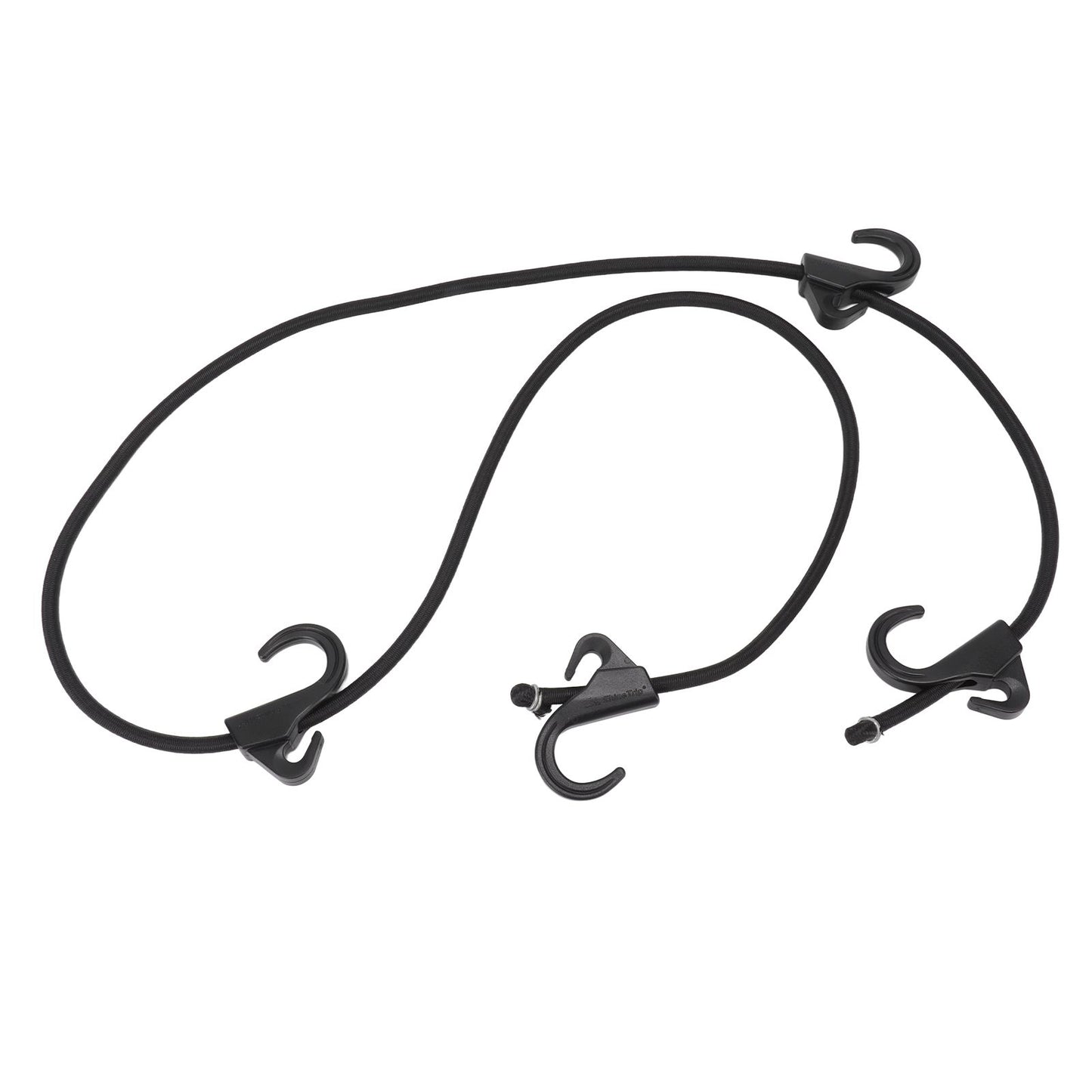 Camping Rope Strap UV Resistant POM Material Black Hooks Function Bungee Cords for Luggage Bundling