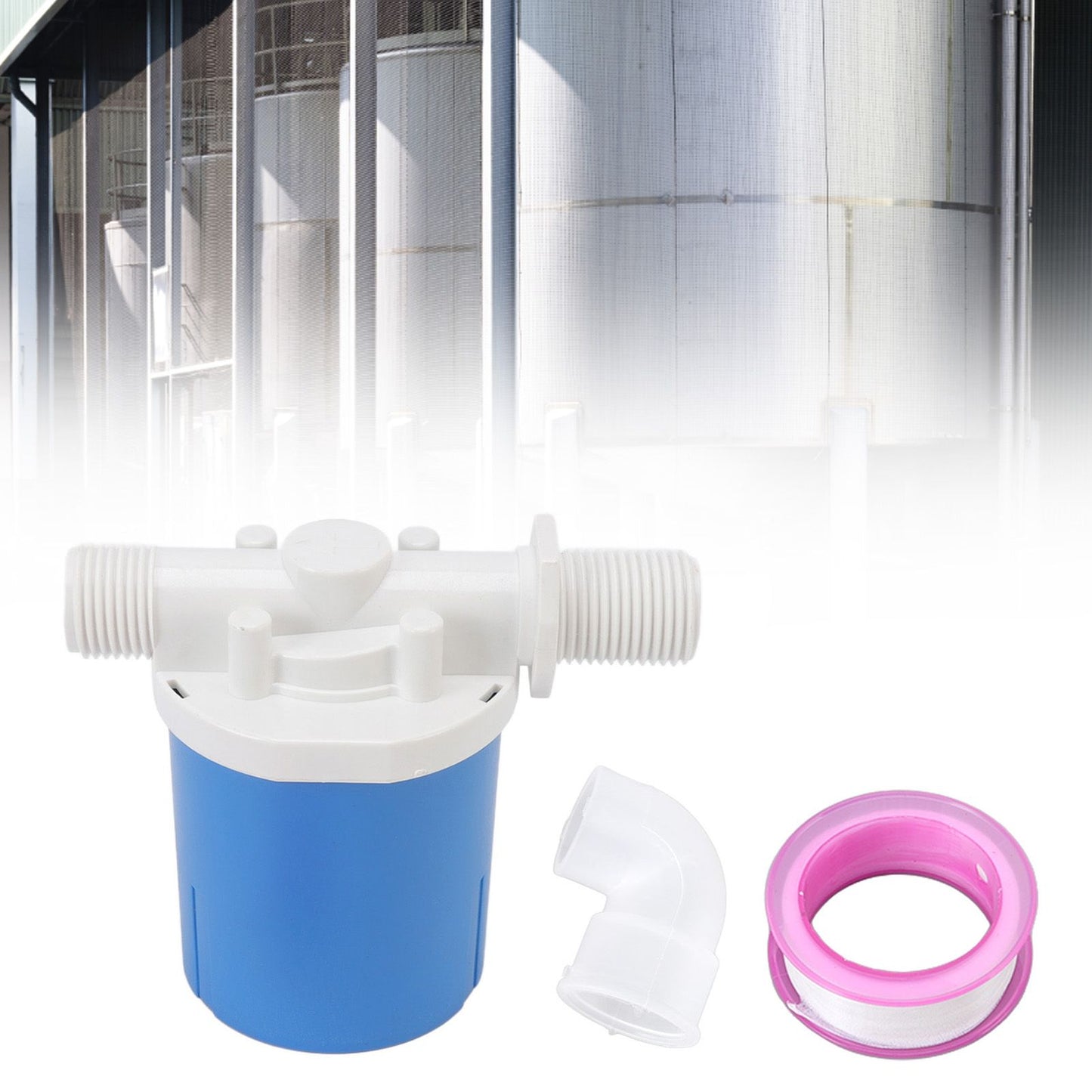 Automatic Float Valve Plastic Compact Leakage Proof Inner Water Level Control Valve for Water Tank G3/4 Built in Side Entry