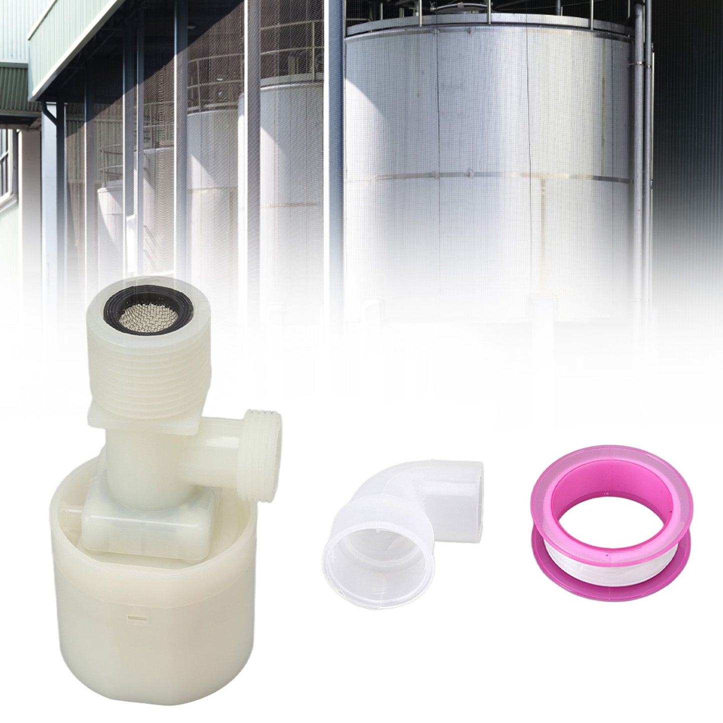 Water Level Control Valve Automatic Floating Ball Controller Plastic Water Tower Tank Switch Interior Male Thread G1