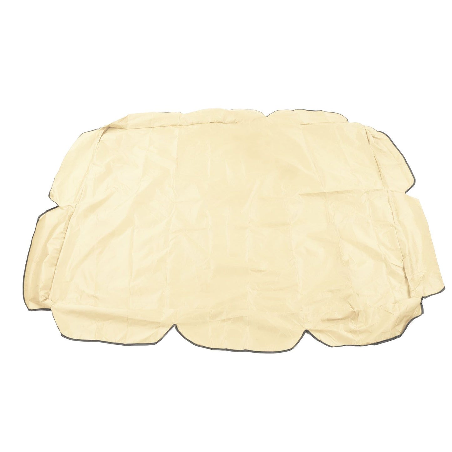 Swing Canopy 210D Silver Coated Oxford Waterproof UV Proof for Outdoor Patio Yard Chair 142x120x18cm Beige