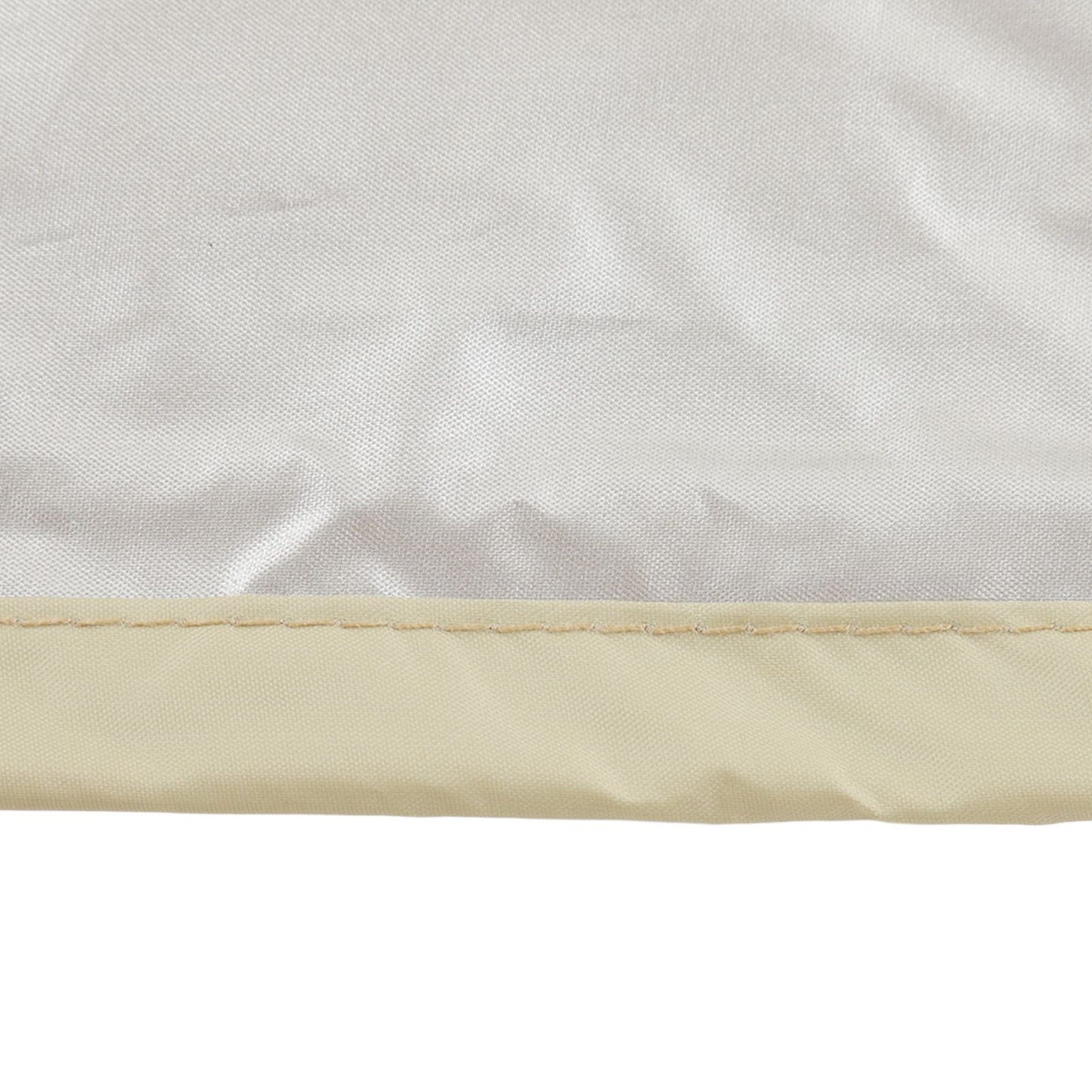 Outdoor Bathtub Dust Cover 190 Silver Coated Polyester Taffeta Waterproof Hot Spring Cover Quadrate Spa Bath Rainproof Cover 210x210x30cm Beige