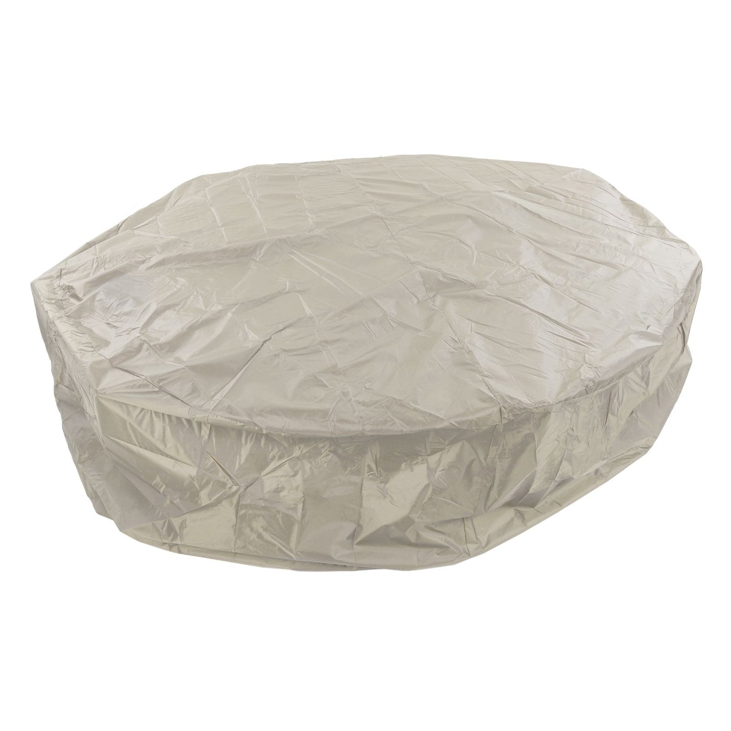 Outdoor Furniture Dust Covers Round Bathtub Cover 190 Silver Polyester Taffeta Hot Tub Waterproof Cover 190x30cm Beige