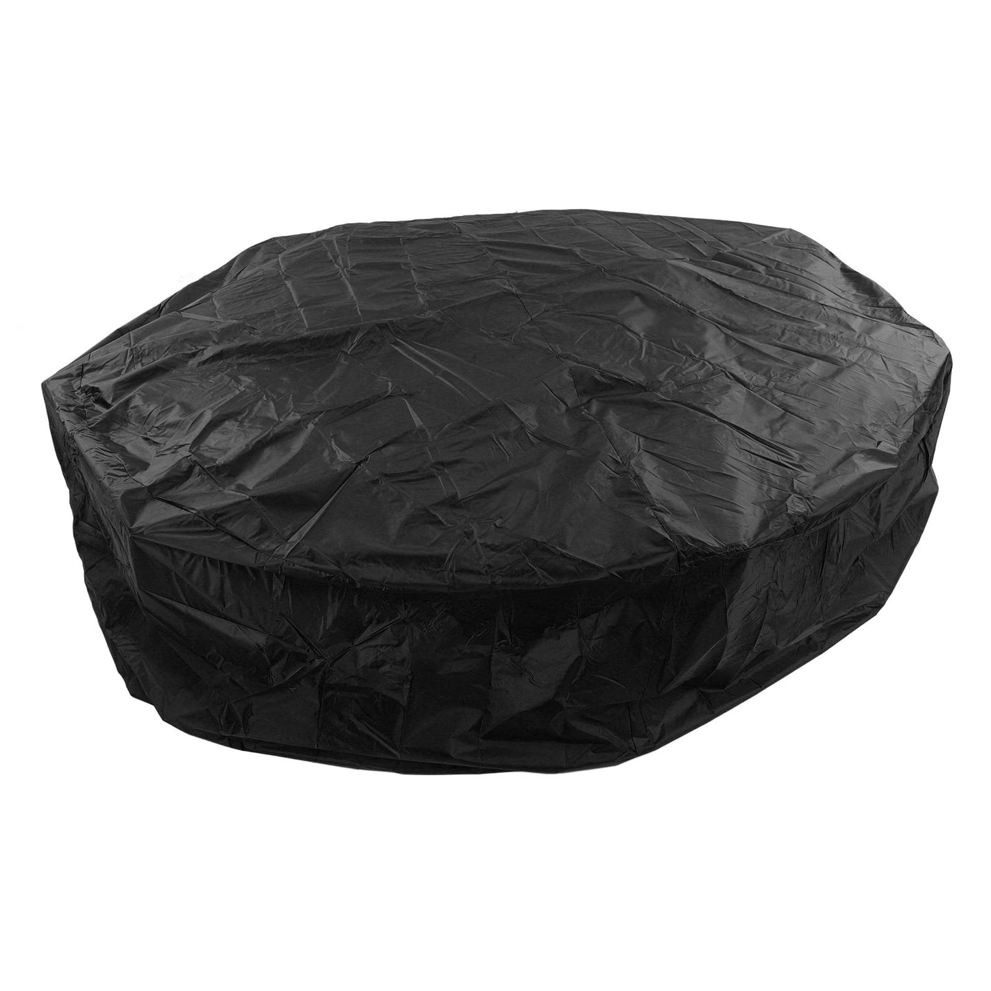 Outdoor Furniture Dust Covers Round Bathtub Cover 190 Silver Polyester Taffeta Hot Tub Waterproof Cover 215x70cm Black