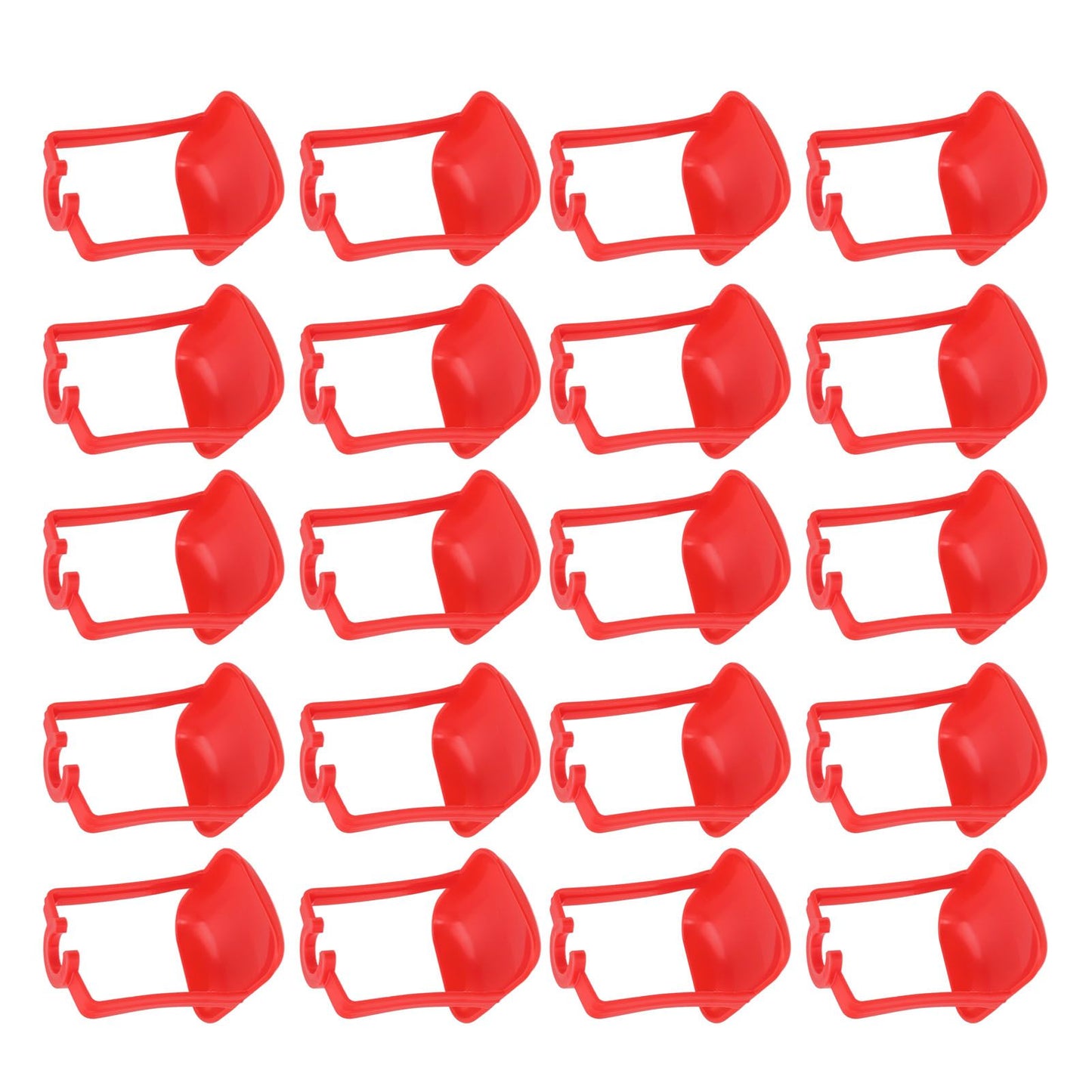 20Pcs Chicken Automatic Waterer Cups Rust Proof Bright Color Chicken Drinking Cups for Farm Red