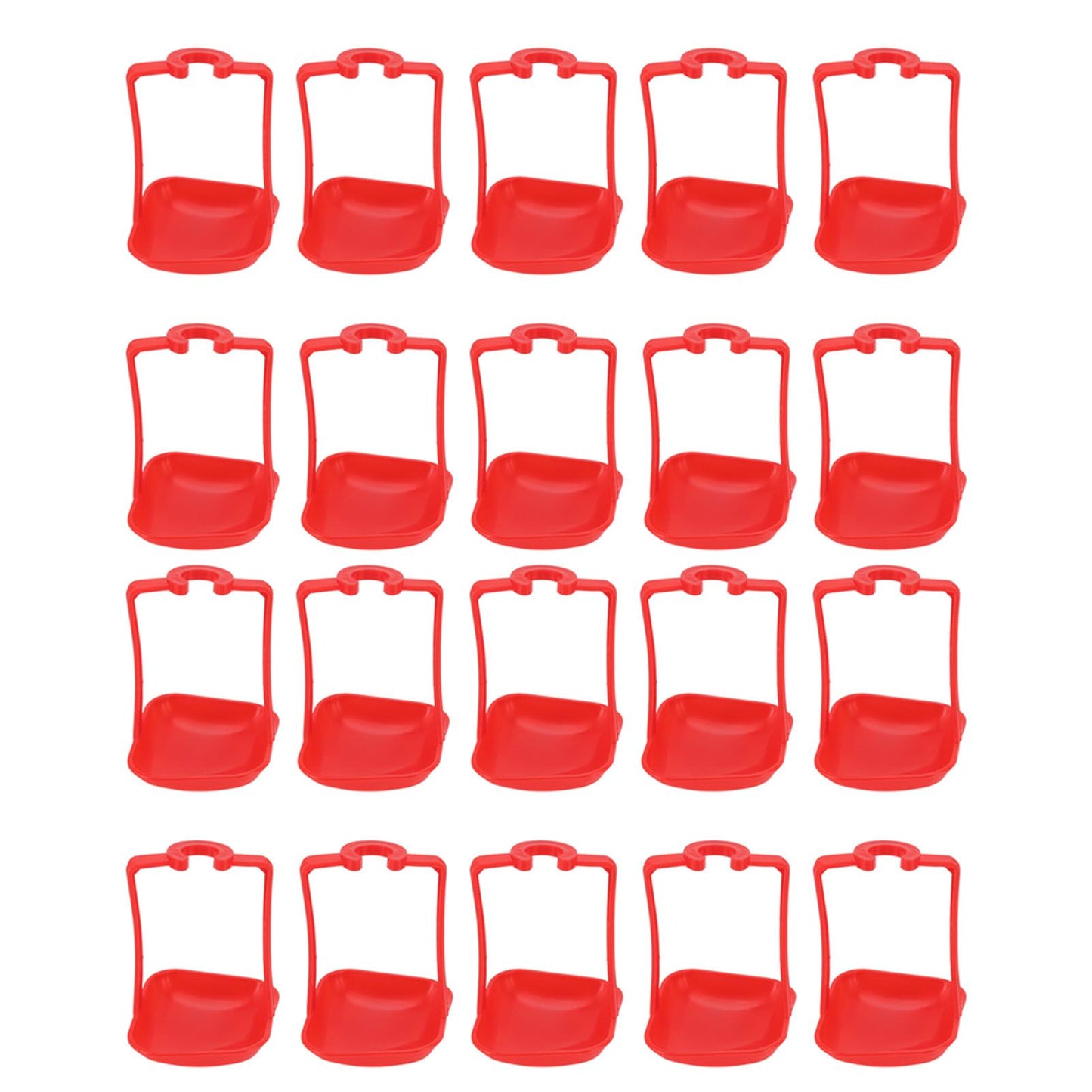 20Pcs Chicken Automatic Waterer Cups Rust Proof Bright Color Chicken Drinking Cups for Farm Red