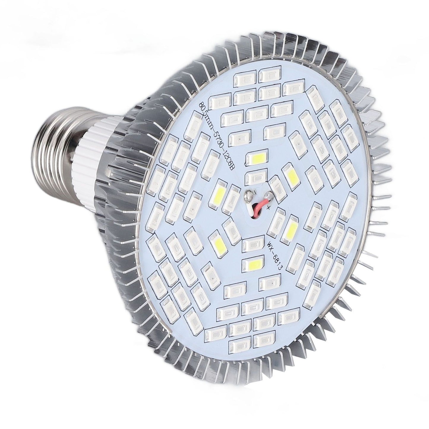 LED Grow Lamp Bulb E27 Low Power Consumption Full Spectrum Low Heat Generation LED Plant Growth Lamp Bulb 85‑265V 50W, 78 Beads